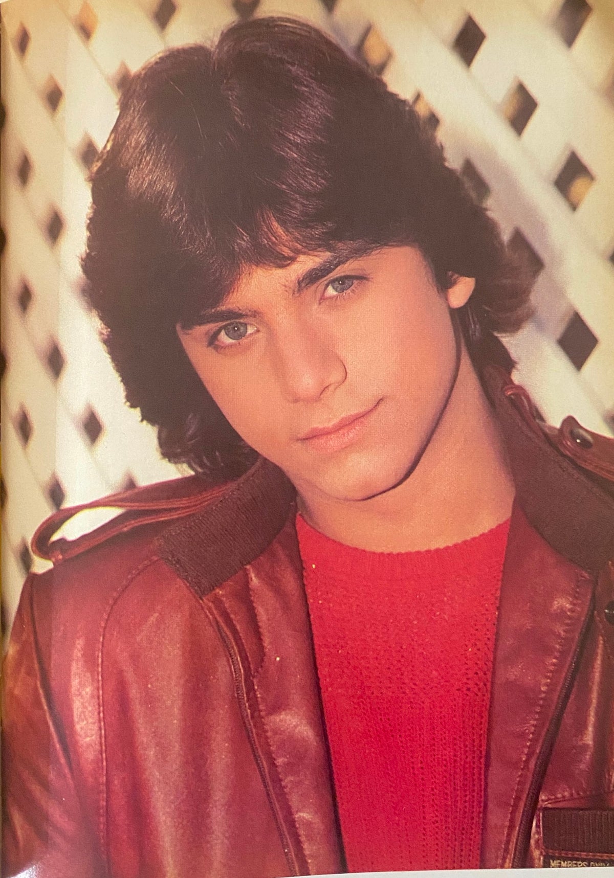 Teen Beat Magazine July 1983 showcasing a boy with long hair wearing a leather jacket, capturing the teen idol look of the 1980s.