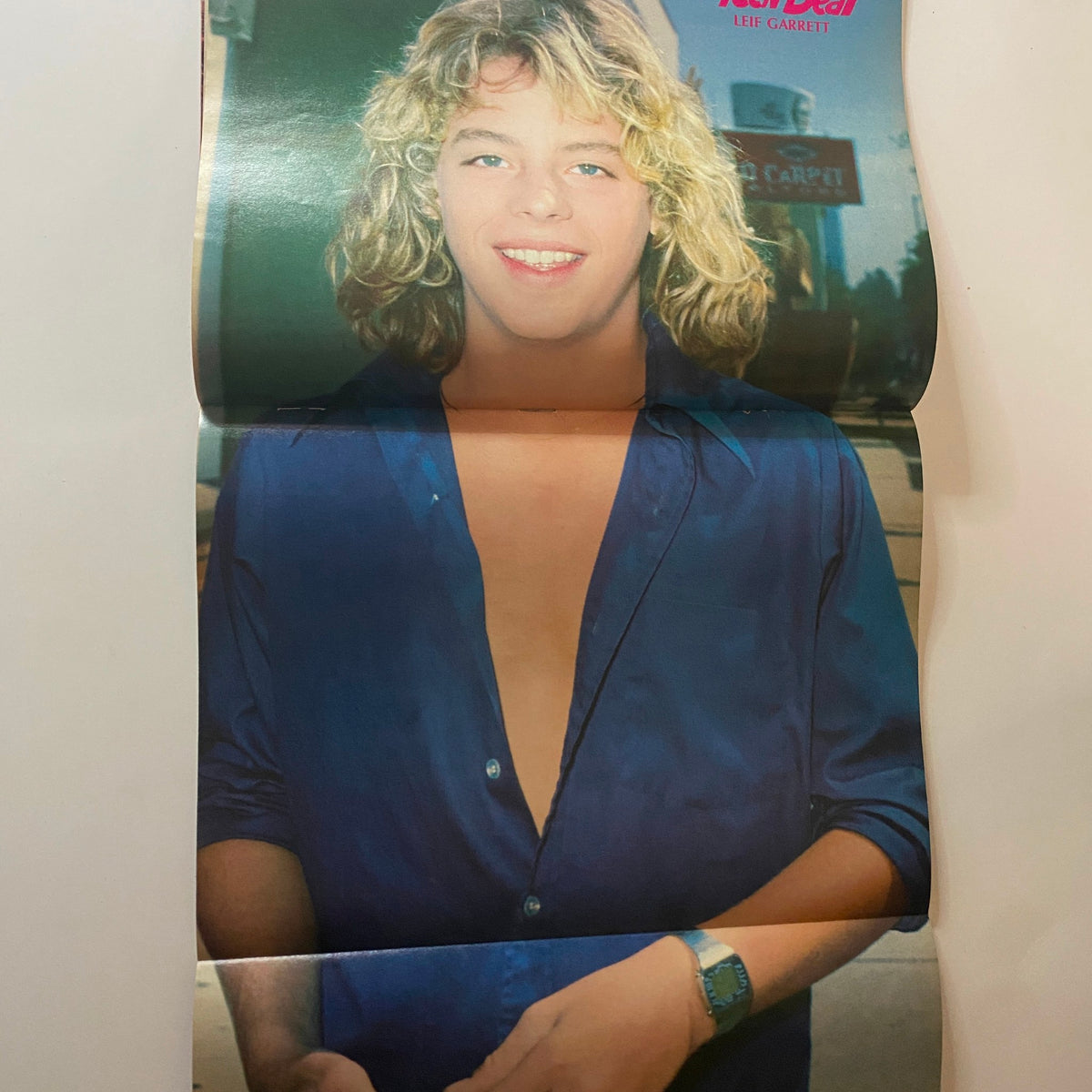 Teen Beat Magazine June 1980 pull-out centerfold featuring Leif Garrett, highlighting his popularity as a teen idol.