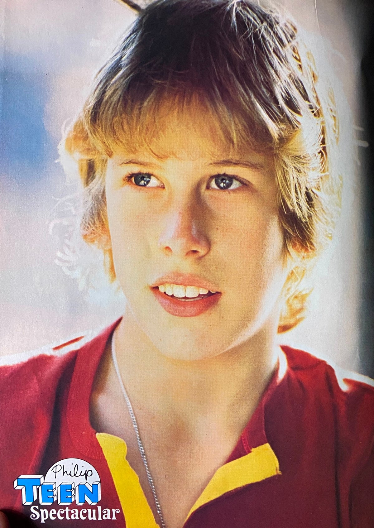 A young Philip McKeon featured in Teen Spectacular Magazine July 1981, highlighting the charm and youthful allure of 1980s teen idols.