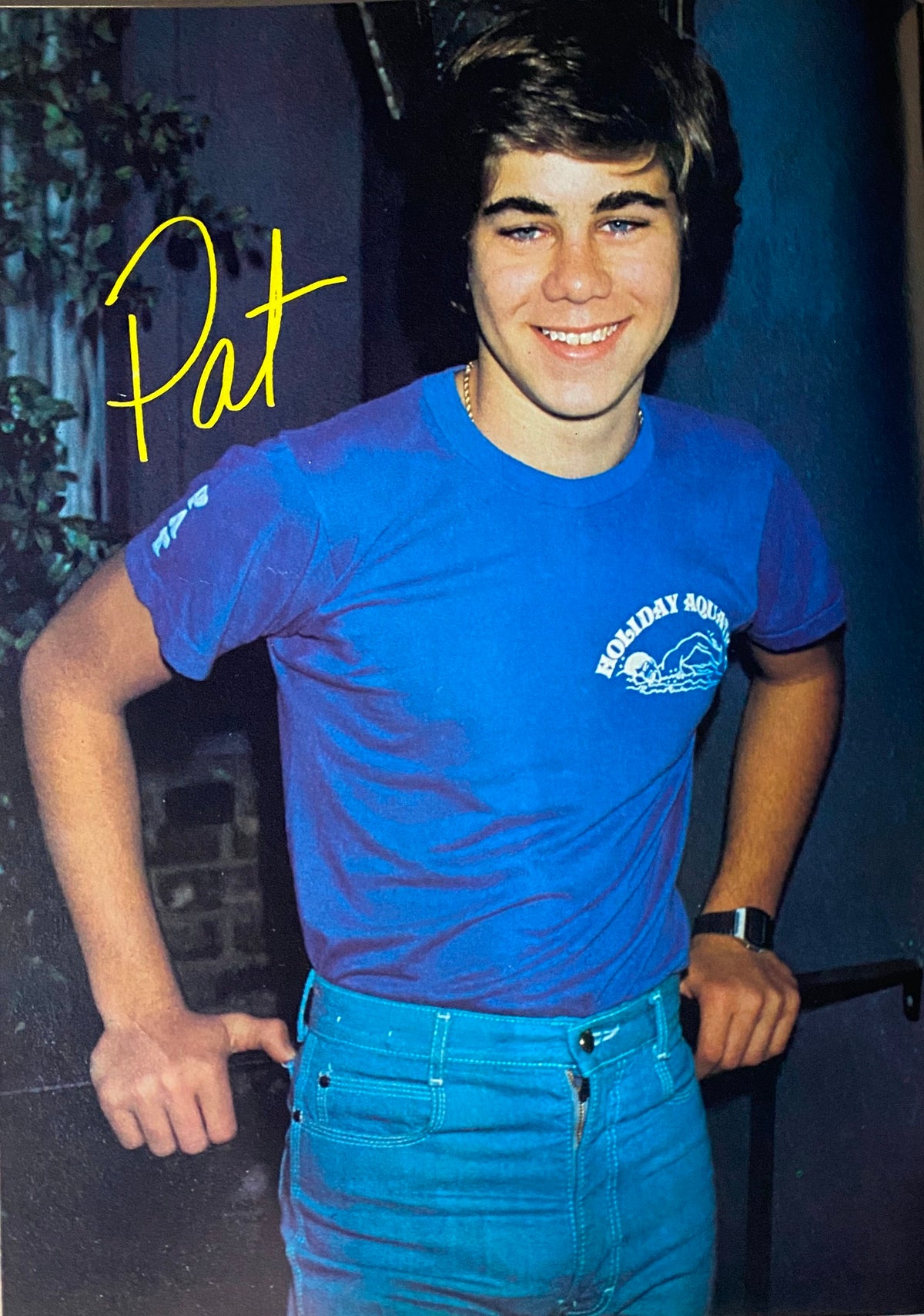 Teen Spectacular Magazine July 1981 poster featuring a young male with dark hair, wearing a blue shirt, smiling confidently, highlighting the nostalgic pop culture of the 1980s.
