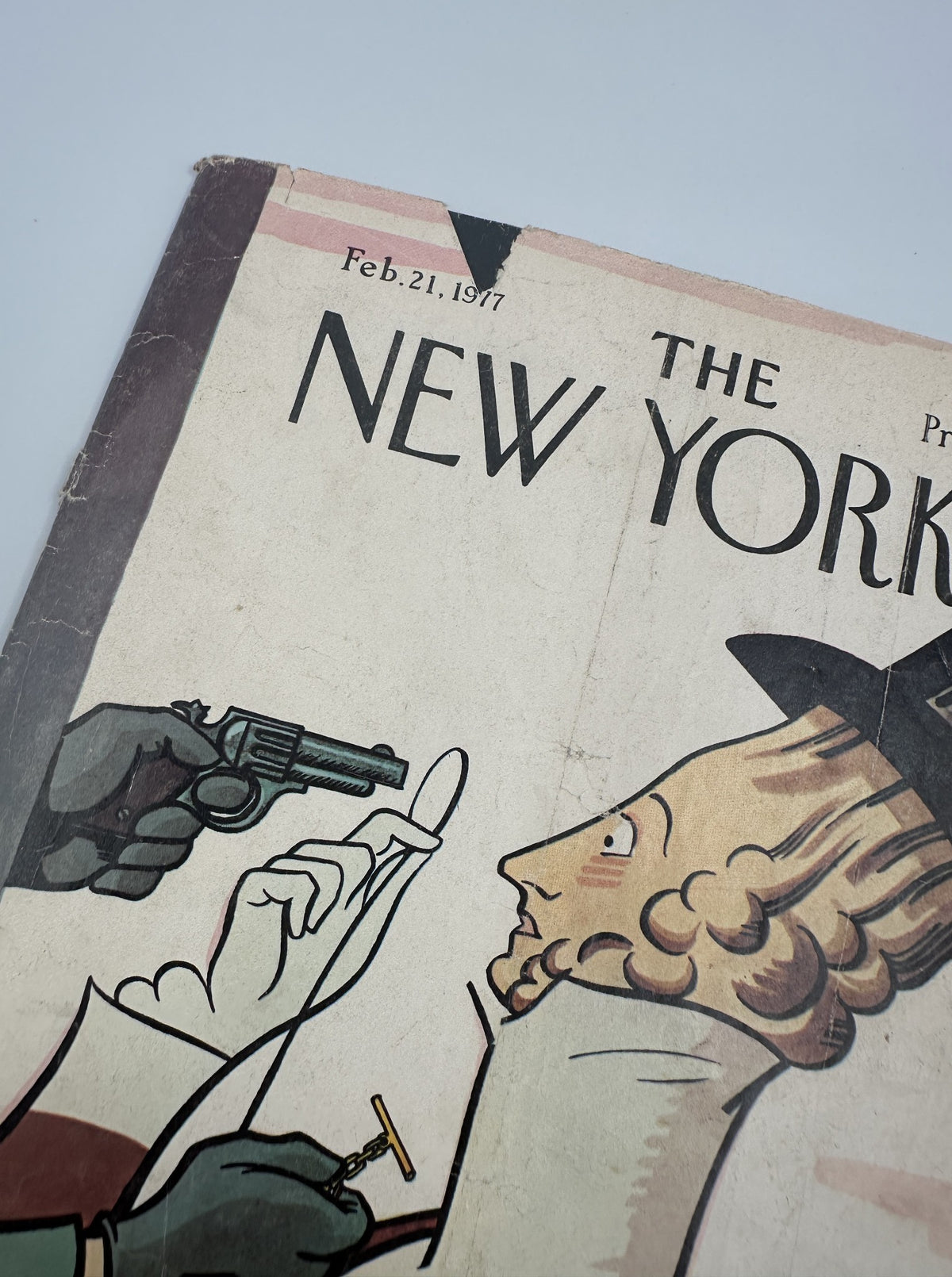MAD Magazine No. 189 March 1977 cover featuring a parodic illustration with a historical figure being intimidated by a gunman. This issue is graded Good (G 2.0) and shows significant wear.
