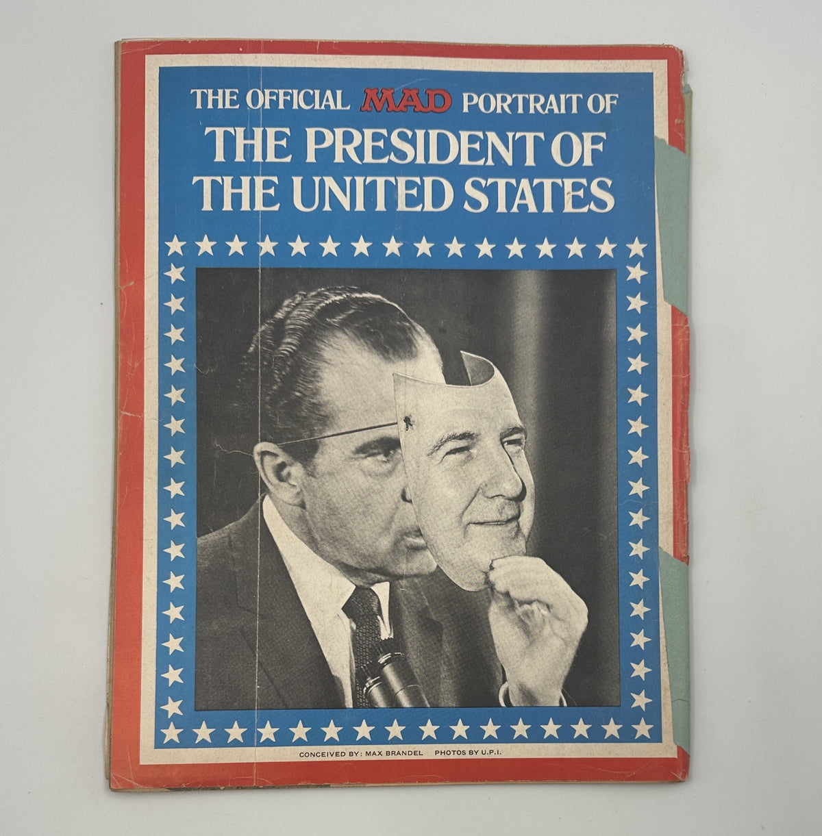 Front cover of MAD Magazine No. 135 June 1970 displaying a portrait of Richard Nixon with a comical twist, emphasizing its status as a humorous take on the presidency.