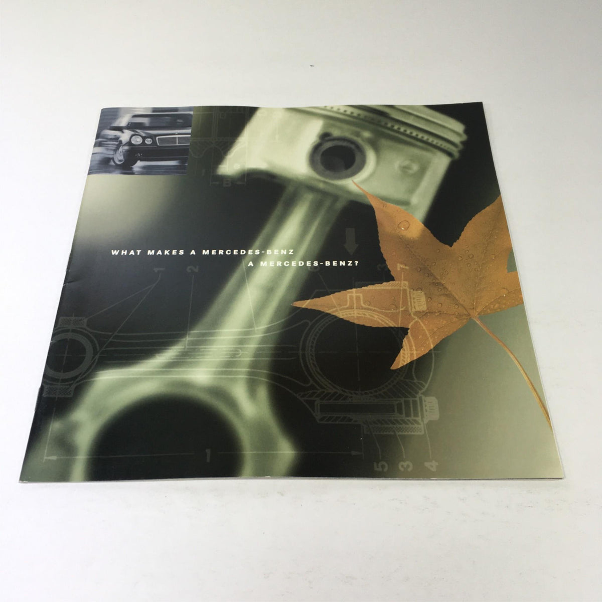 1996 Mercedes-Benz C-Class C-280 Sedan Dealership Car Auto Brochure Catalog cover featuring a piston and a leaf design.