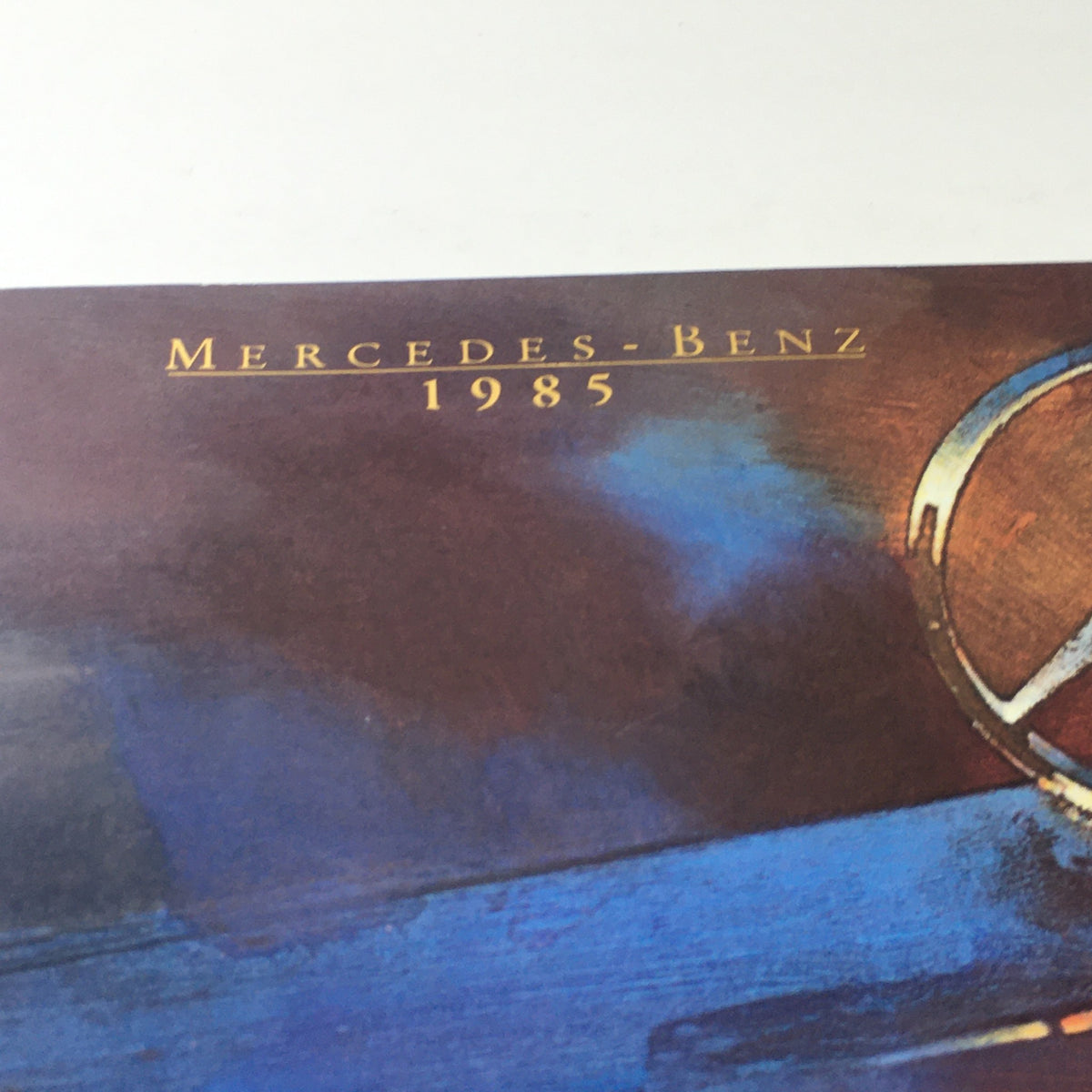 Cover page of the 1985 Mercedes-Benz SD SE SL SEL SEC Class Dealership Car Auto Brochure Catalog featuring the brand and year.