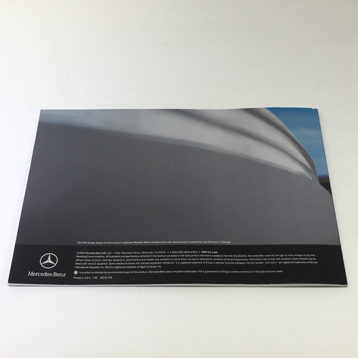Cover page of the 2007 Mercedes-Benz CLK-Class 350 550 63 AMG Dealership Car Auto Brochure Catalog with sleek design.