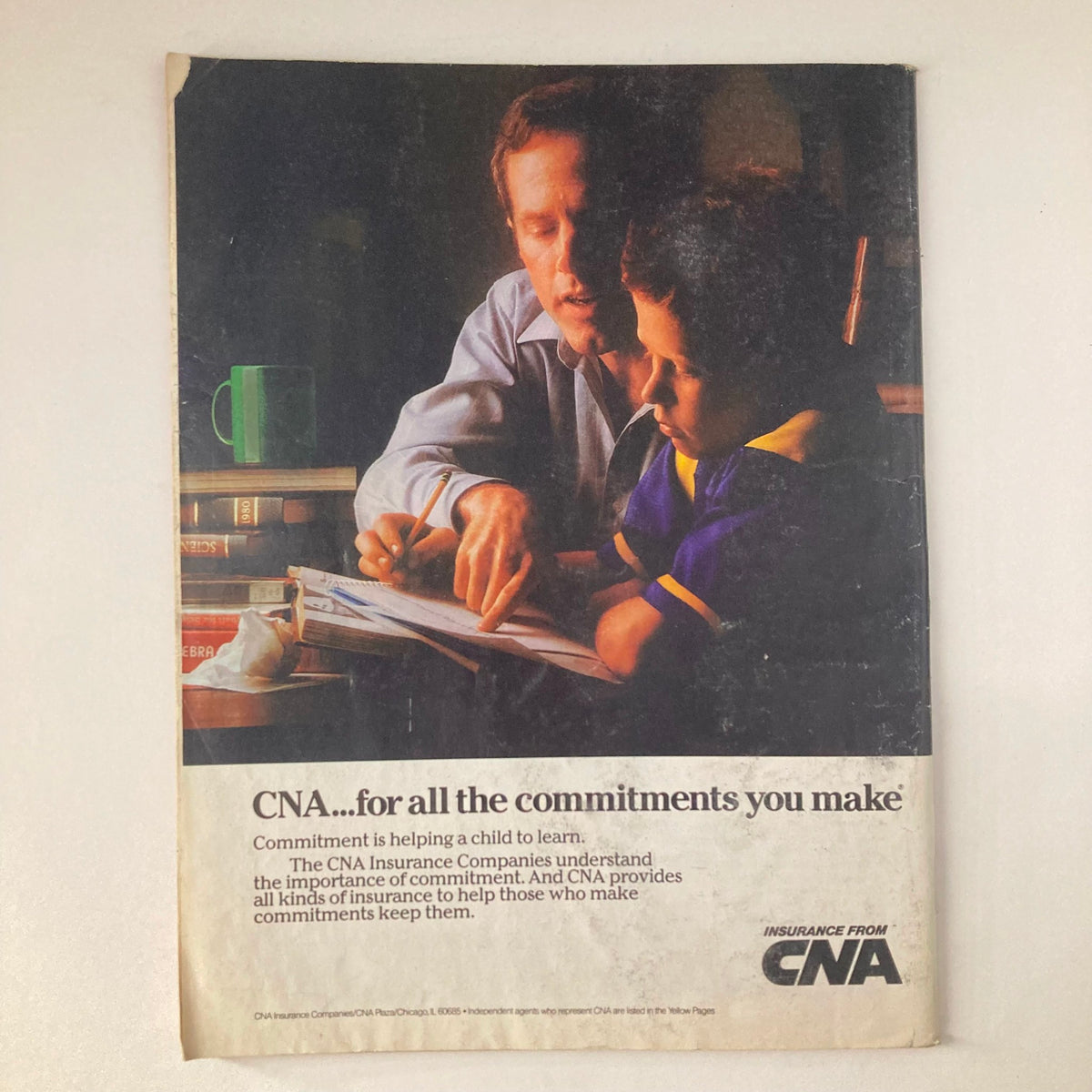 Vintage Newsweek magazine dated October 27, 1986, featuring a cover story about a dancing class in Westfield, New Jersey, depicting a man helping a child with homework, emphasizing themes of commitment and education.