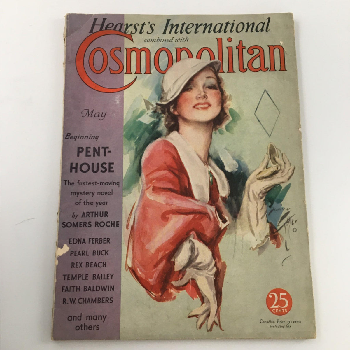 Hearst's International with Cosmopolitan Magazine, May 1933: Featuring 'Penthouse' by Roche