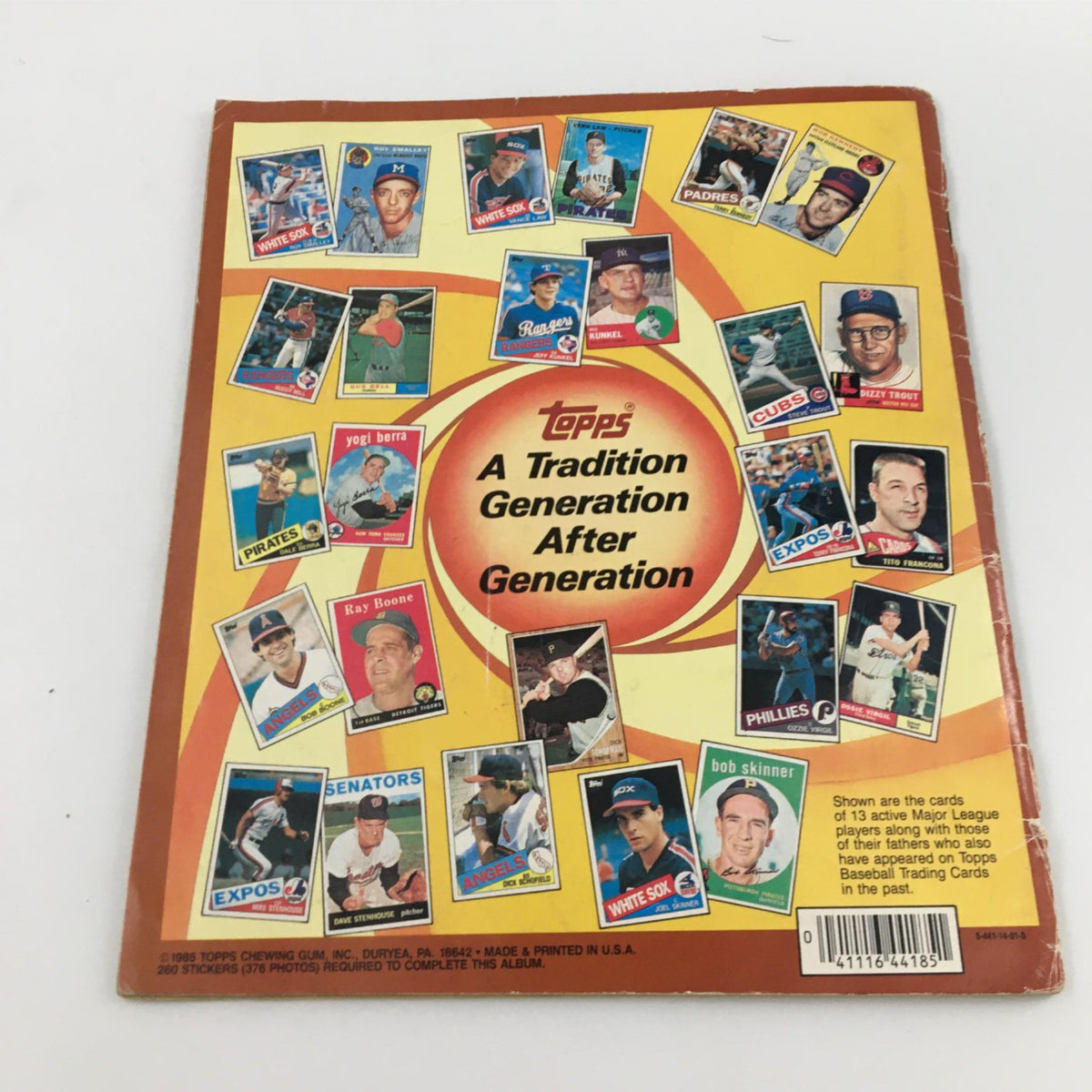 Topps Baseball Sticker Yearbook 1985 Edition