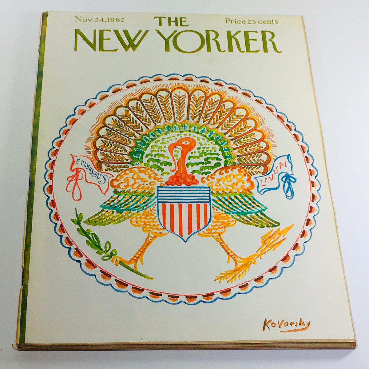 Cover of The New Yorker, November 24, 1962, featuring a thematic illustration by Anatol Kovarsky