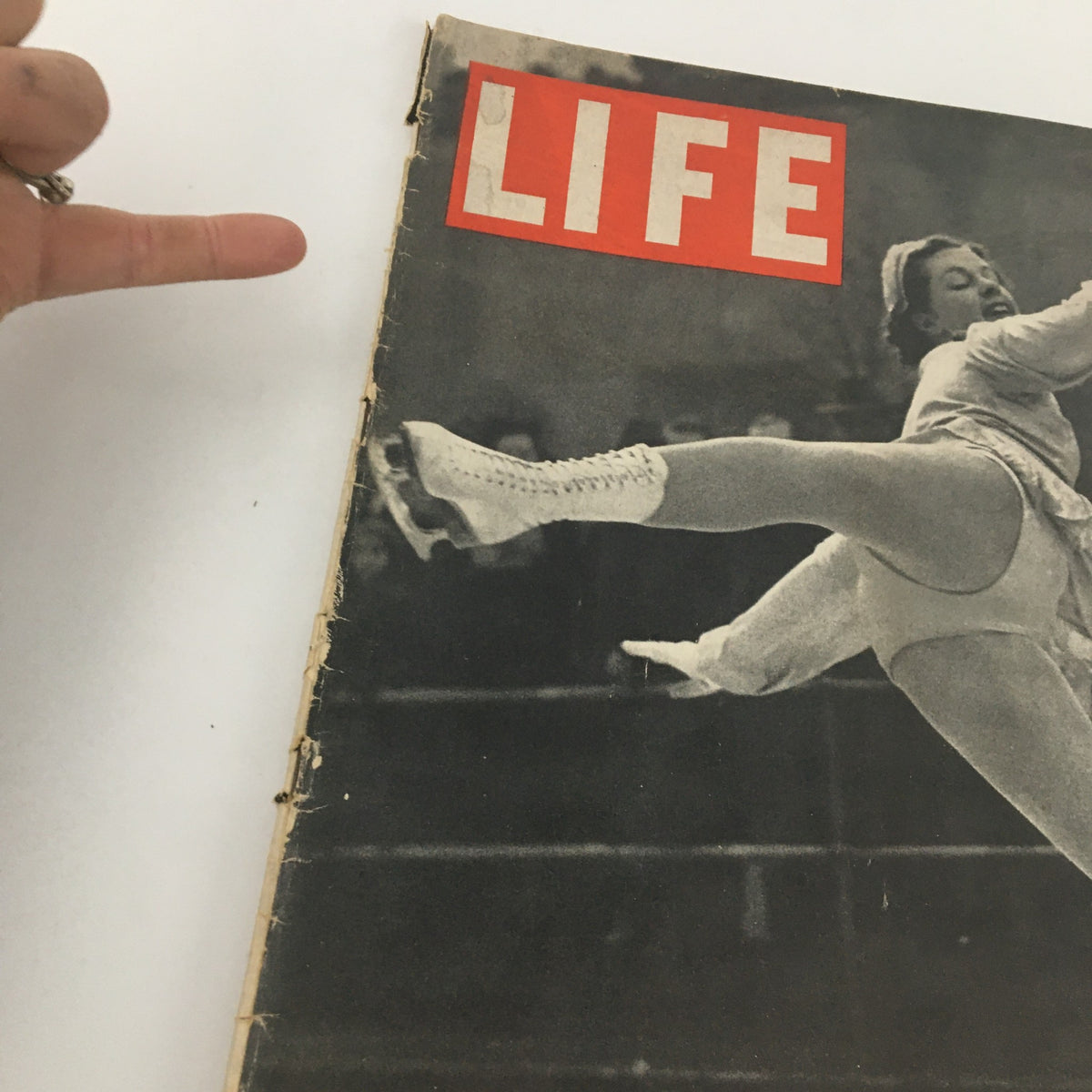 Cover of the VTG Life Magazine January 3, 1938 featuring a Lady on Ice, Vivi-Anne Hulten, showcasing vintage figure skating charm.