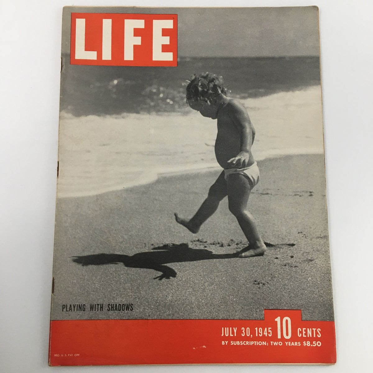 Life Magazine July 30 1945 Playing With Shadows Cover Art Newsstand Edition Excellent Condition