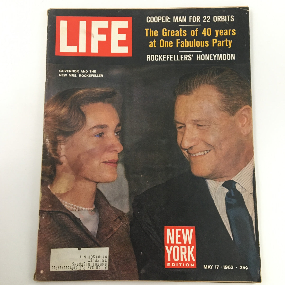 Life Magazine May 17 1963 Governor Nelson and Mrs. Happy Rockefeller