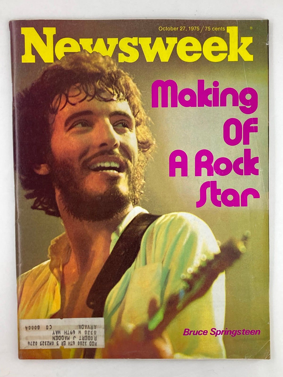 Newsweek Magazine October 27 1975 Bruce Springsteen