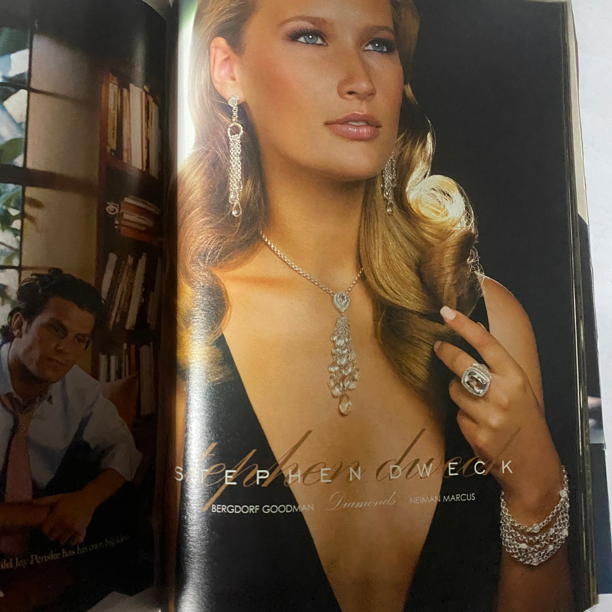 W Magazine December 2004 cover featuring Daria Werbowy showcasing elegant jewelry and fashion, highlighting the glamour of early 2000s fashion trends.