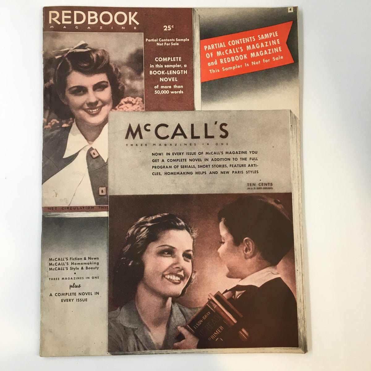 VTG Redbook Magazine April 1941 cover featuring a beautiful vintage design and an article related to McCall's magazine.