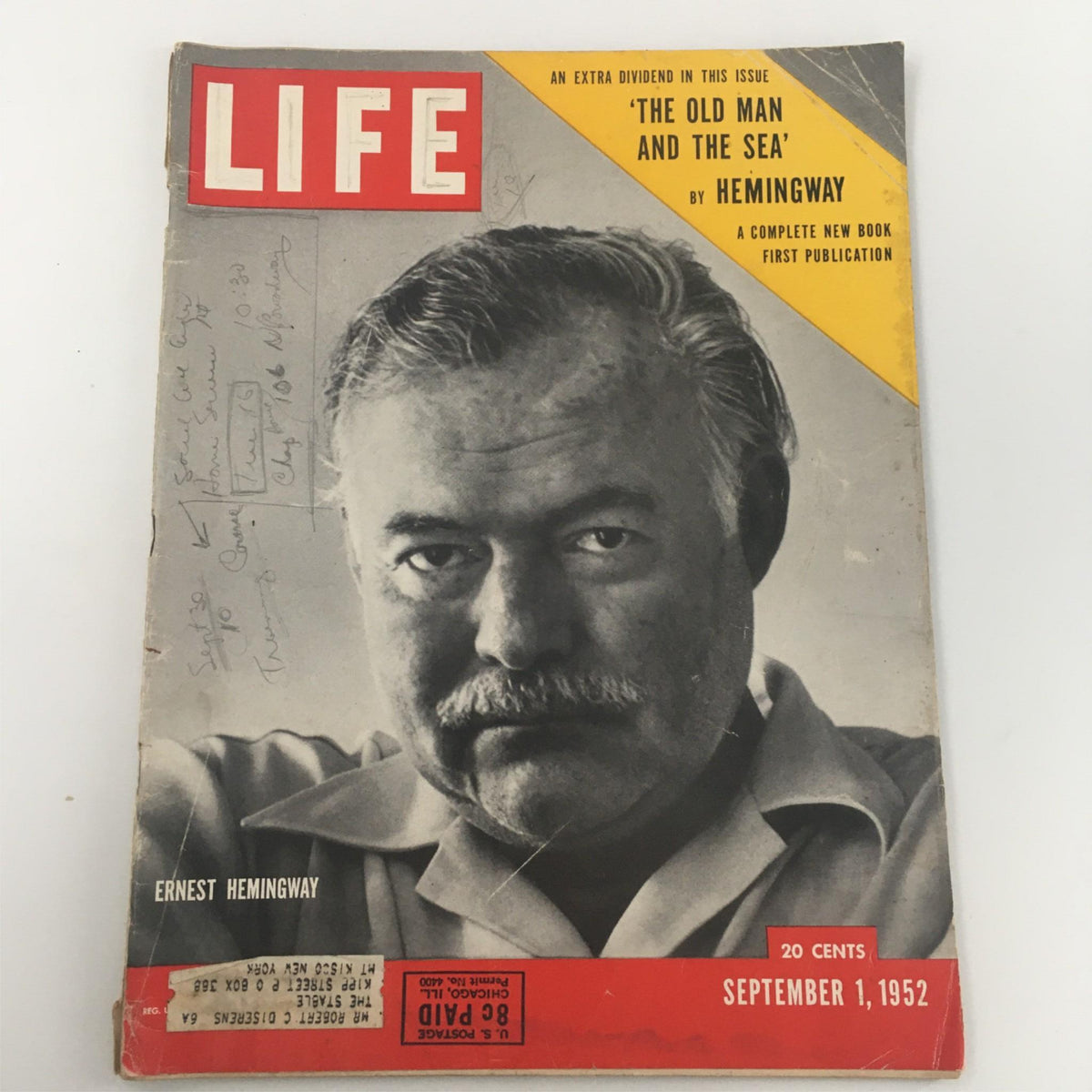 Life Magazine September 1, 1952 Ernest Hemingway