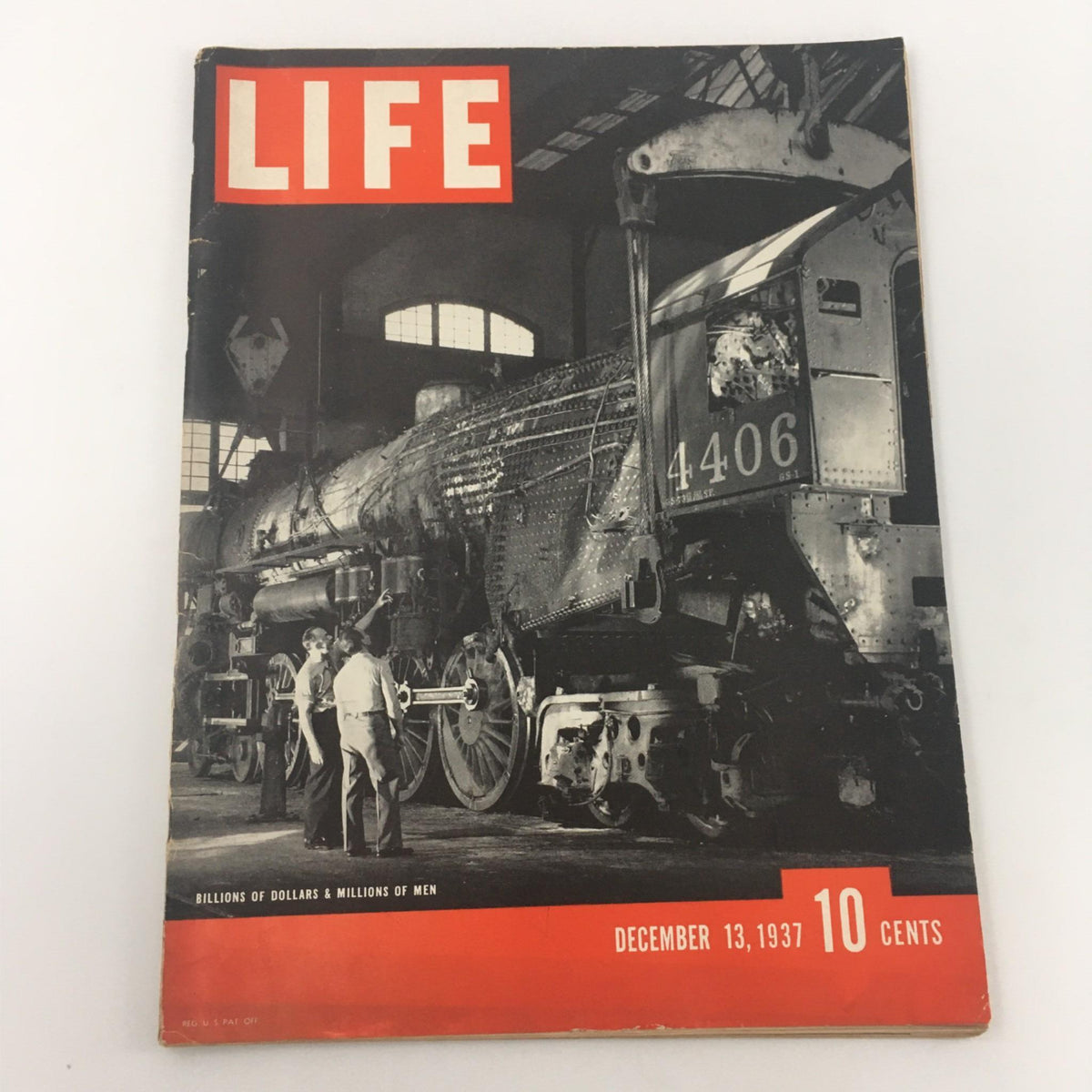 VTG Life Magazine December 13, 1937 Billions of Dollars & Millions of Men