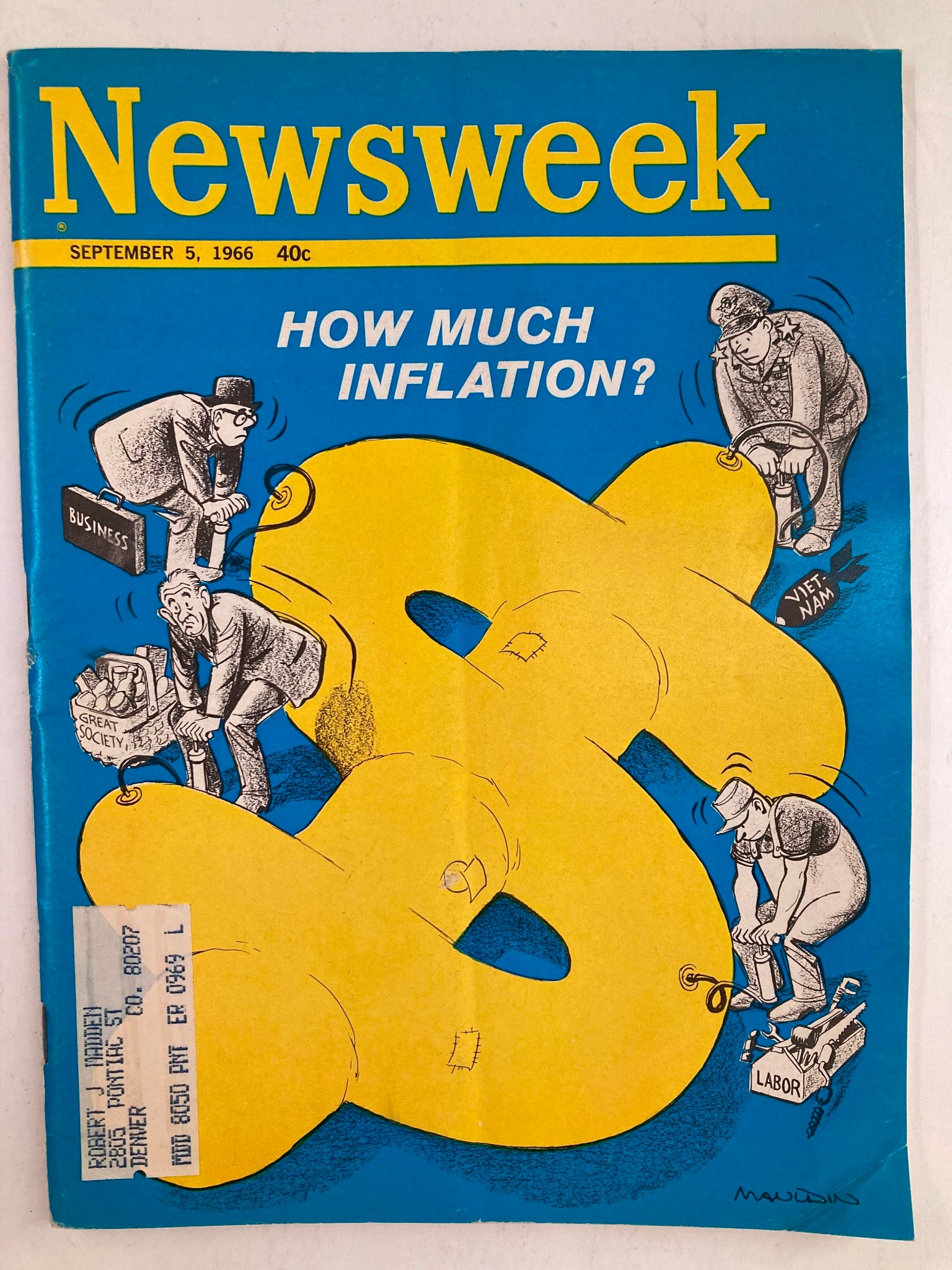1966 Newsweek Magazine - Inflation Insights