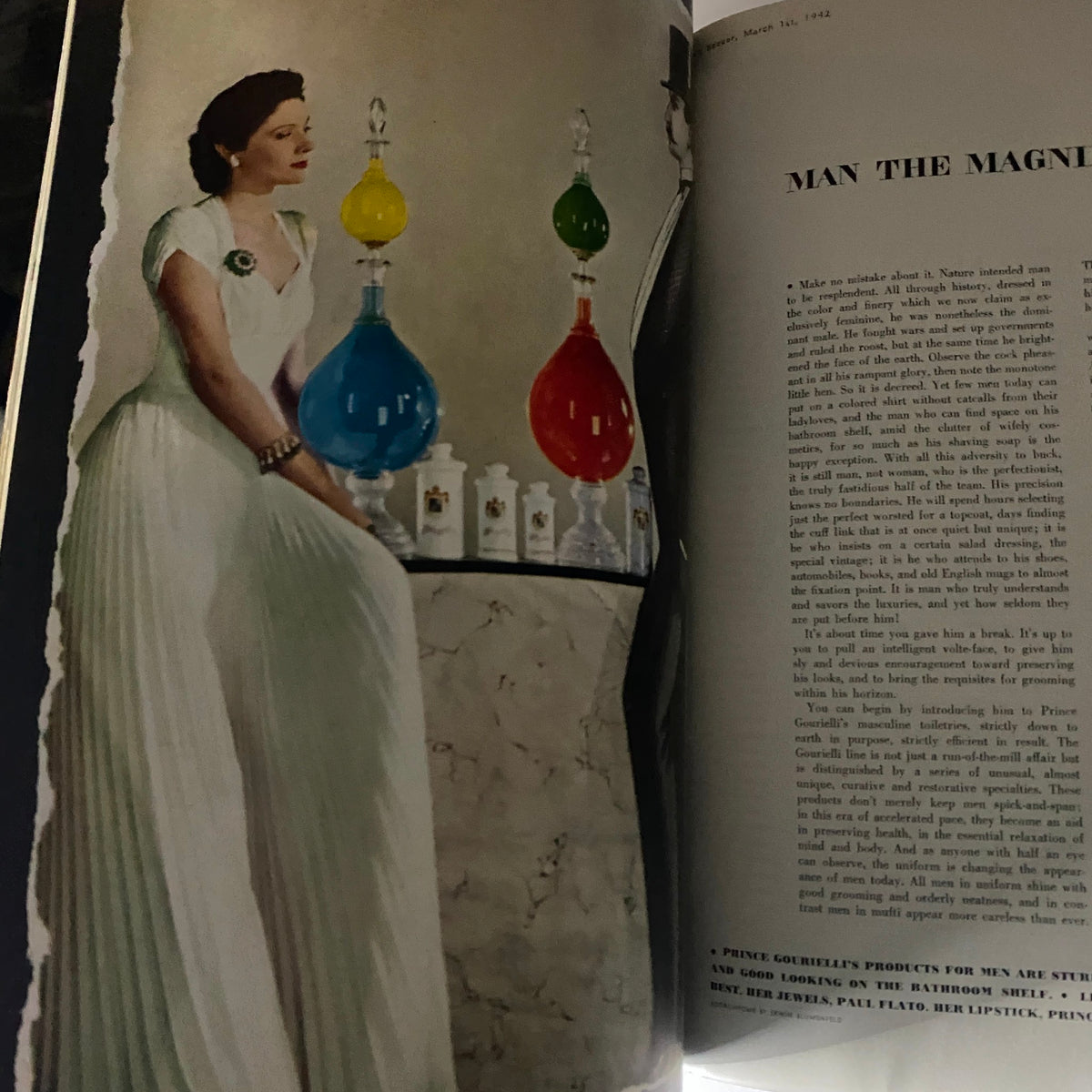 Harper's Bazaar Magazine March 1, 1942 The Pulse of Fashion No Label