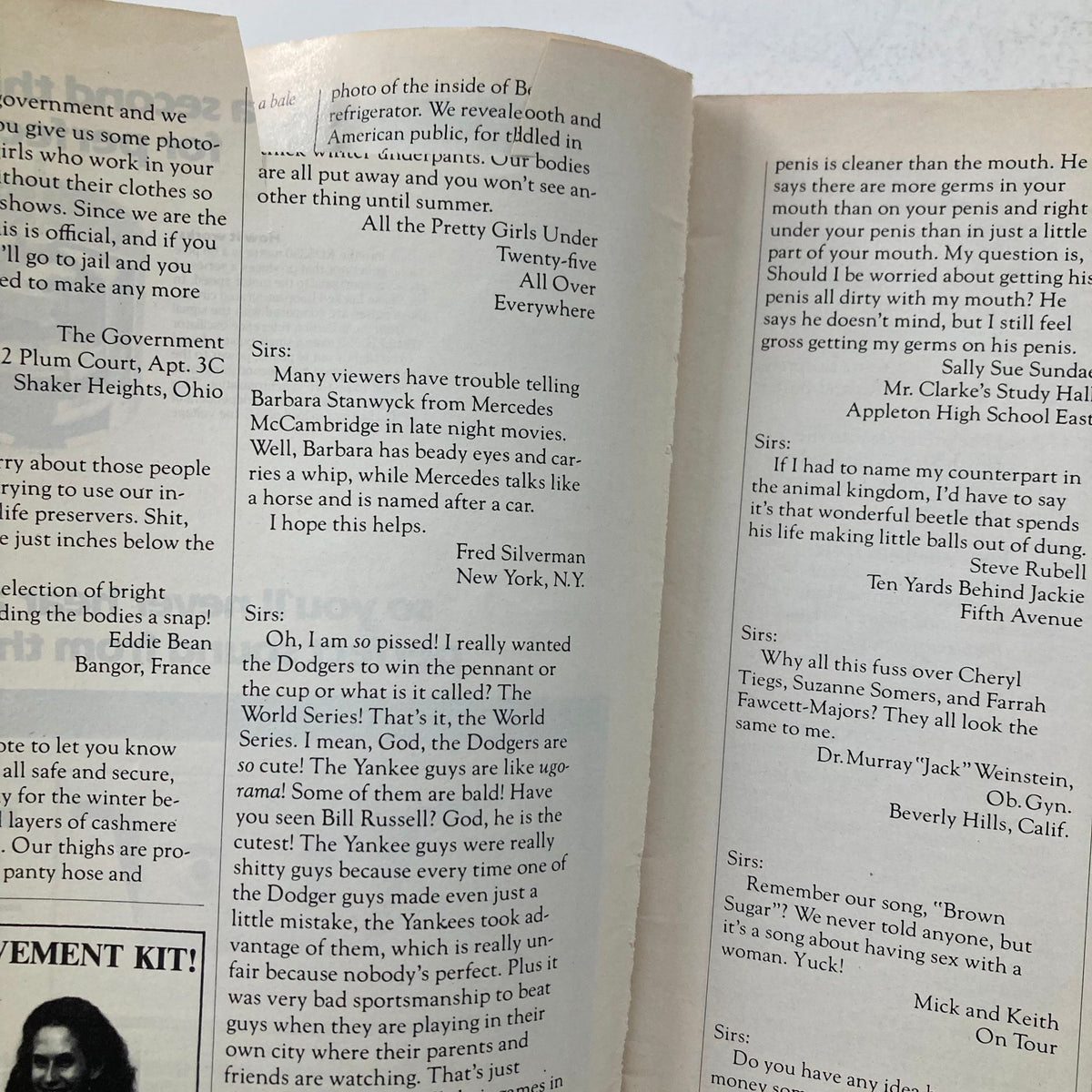 Vtg National Lampoon Magazine February 1979 Featuring Profile: Mr. Right - No Label, Creased & Cut Outs