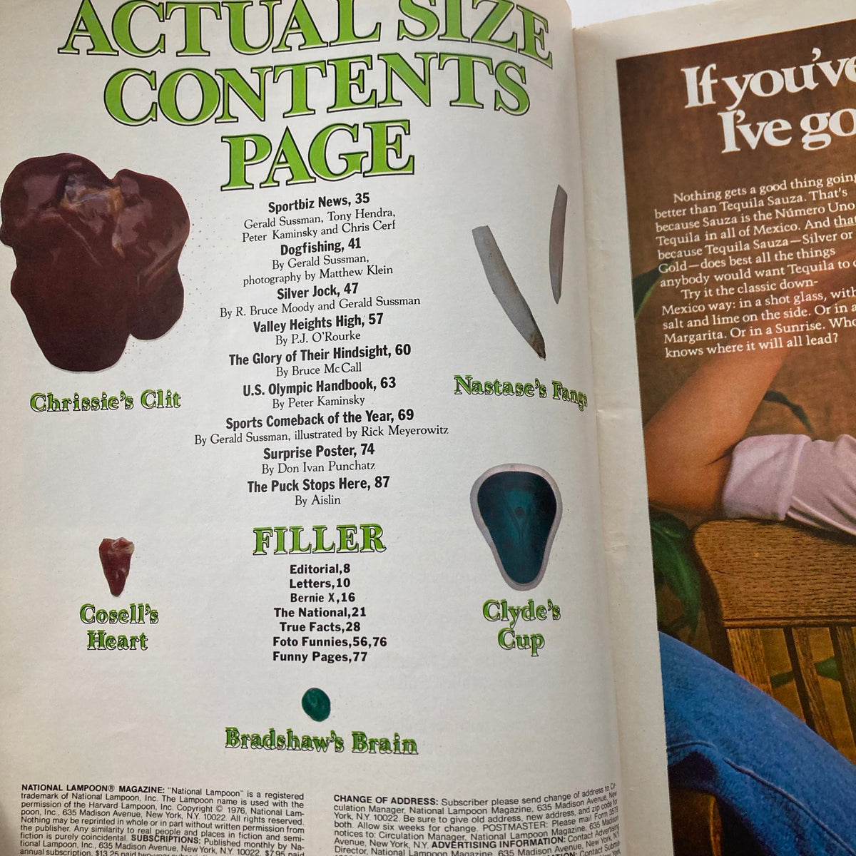 Vtg National Lampoon Magazine April 1976 Featuring Sports Comeback of the Year – Collector's Edition