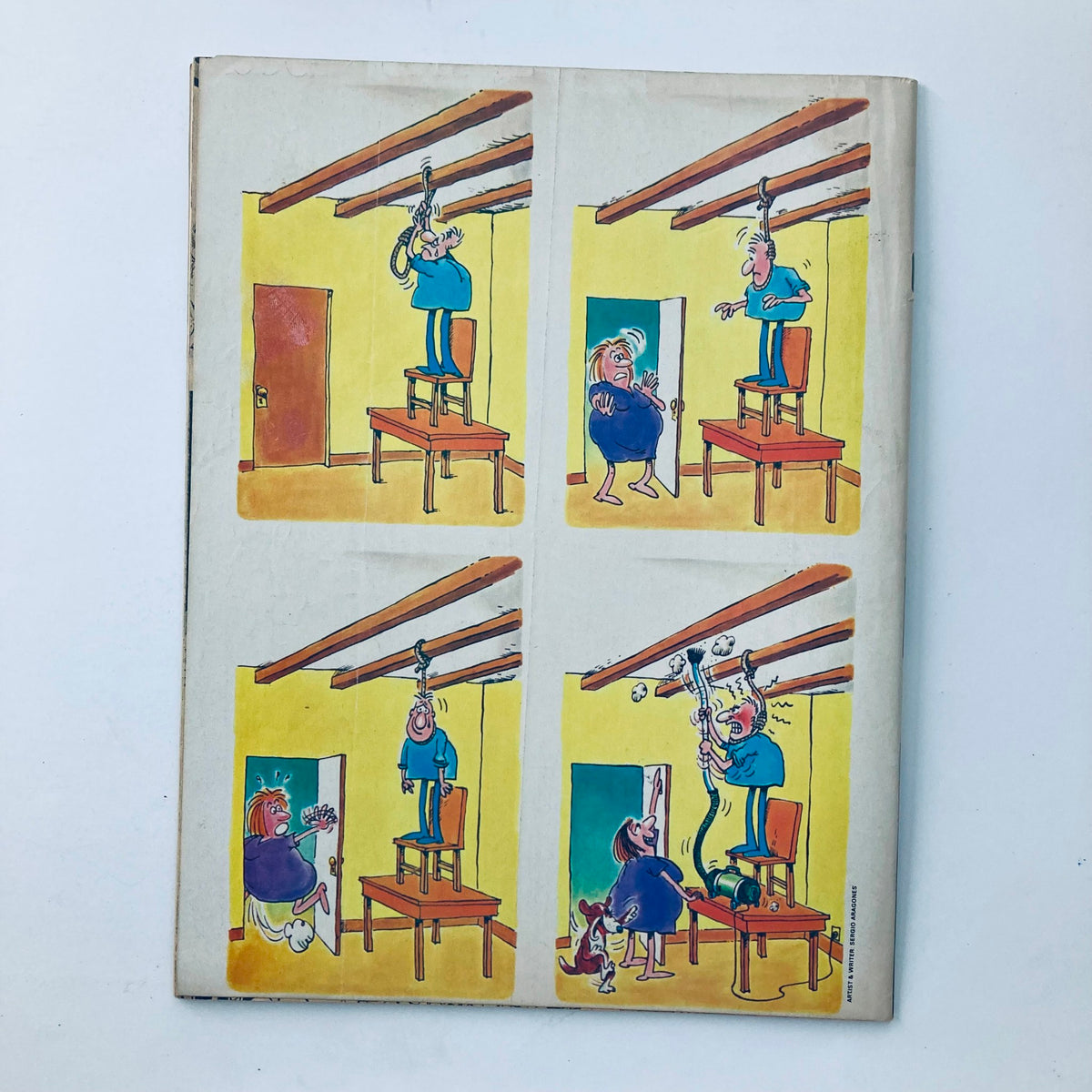 Back cover illustration of Mad Magazine March 1982 No. 229, depicting a humorous cartoon scene with vibrant colors and classic Mad Magazine style.