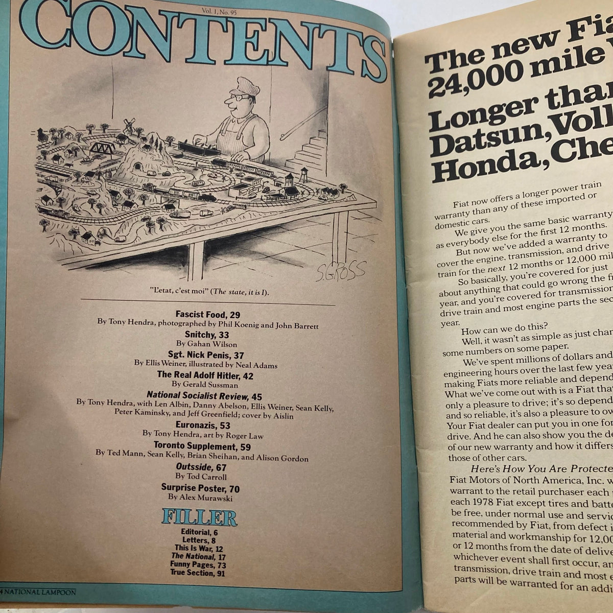 Vintage National Lampoon Magazine February 1978 Featuring Sergeant Nick Penis - Rare Collectible