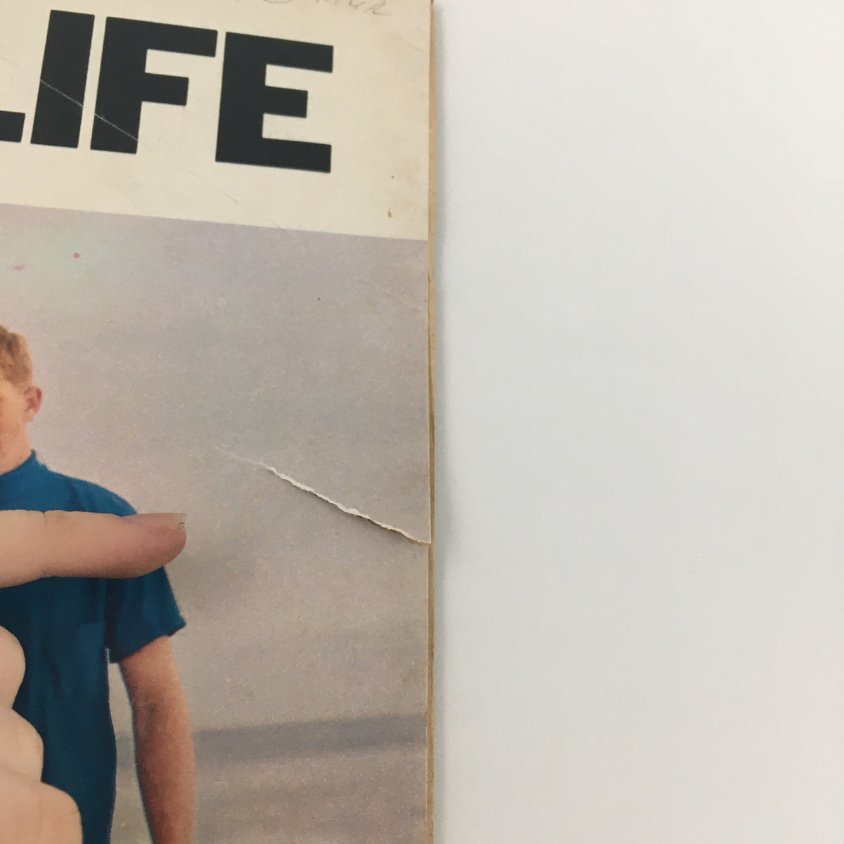 Close-up of the VTG Boys' Life Magazine June 1969 cover, highlighting the article "My Father and I" by Mickey Mantle Jr., with visible wear and nostalgic appeal.