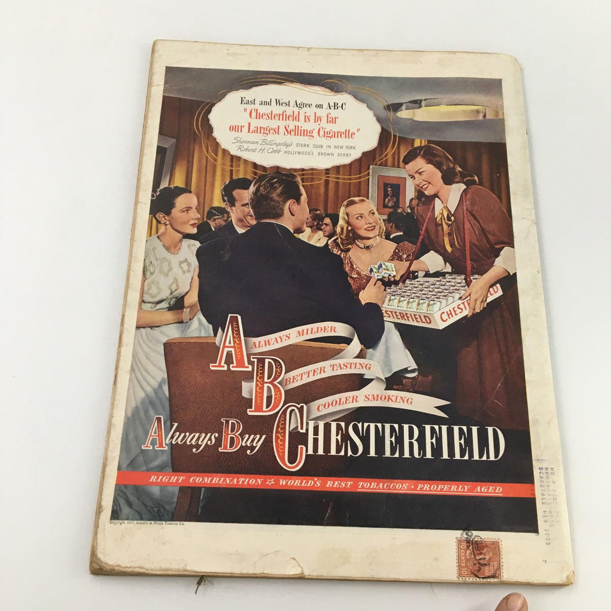 Life Magazine April 28 1947 cover showcasing a gathering with Chesterfield cigarettes, highlighting the social atmosphere and vintage advertising from the era.