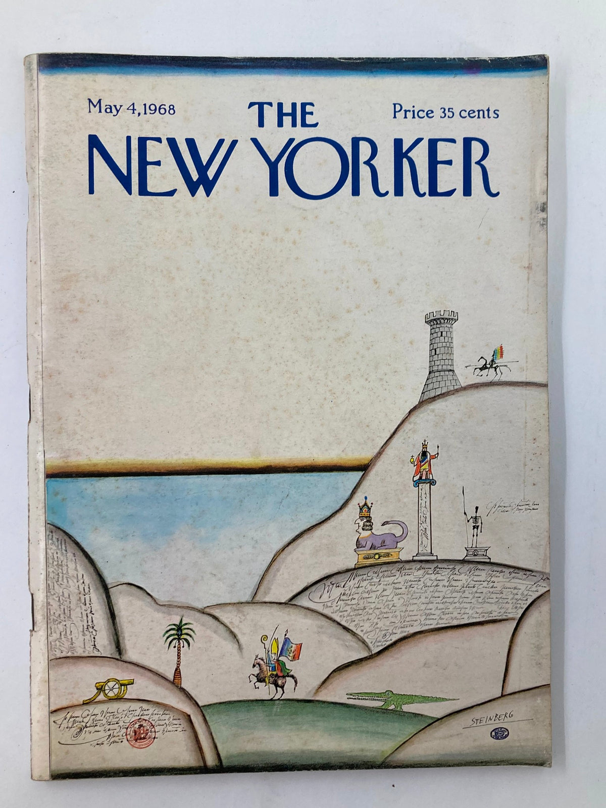 Cover of The New Yorker magazine, May 4, 1968, featuring unique artwork and the title prominently displayed.