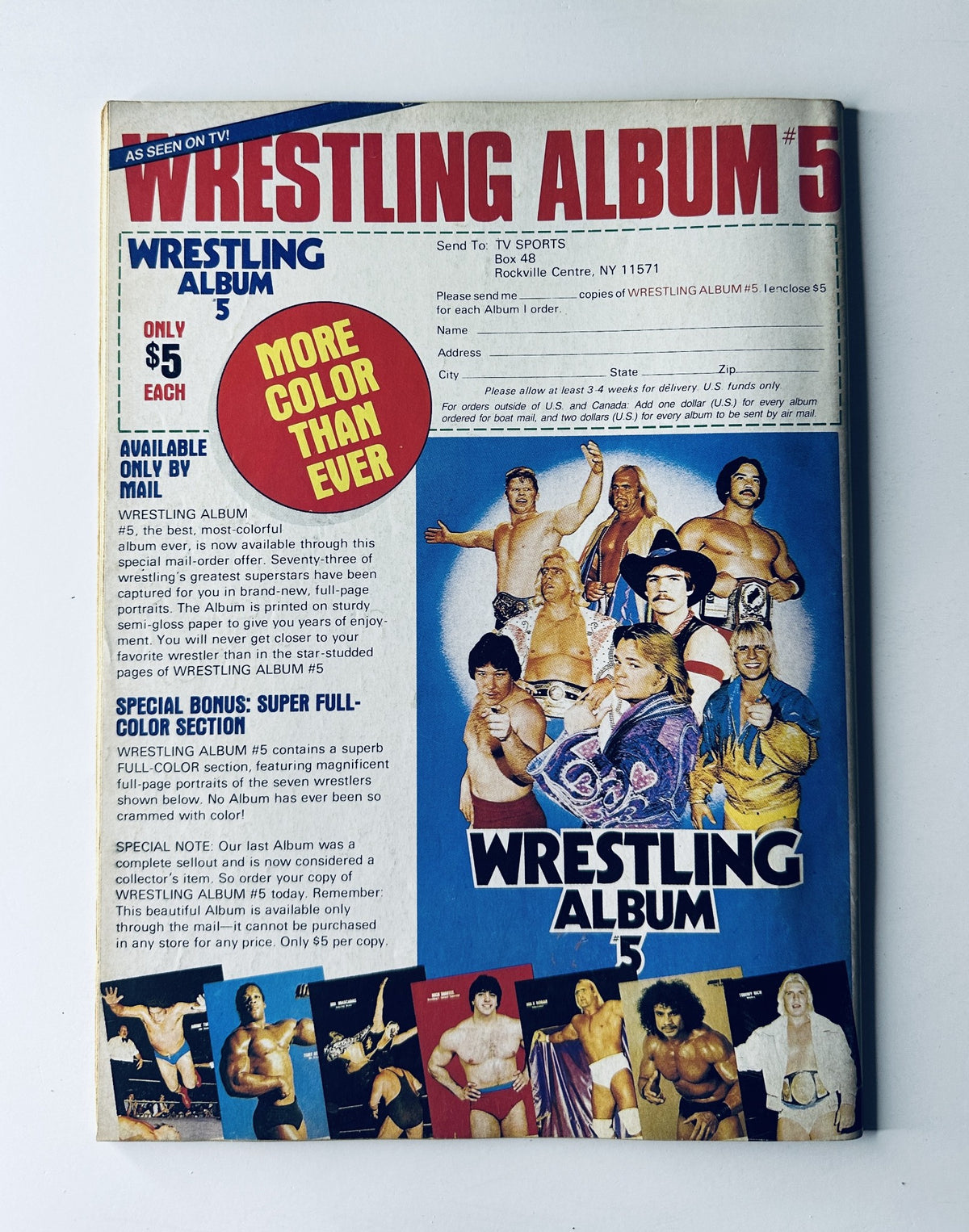 Inside Wrestling Magazine May 1985 featuring Sgt. Slaughter, Rick Martel, and Koloffs on the cover, showcasing iconic wrestling personalities and highlights from the era.