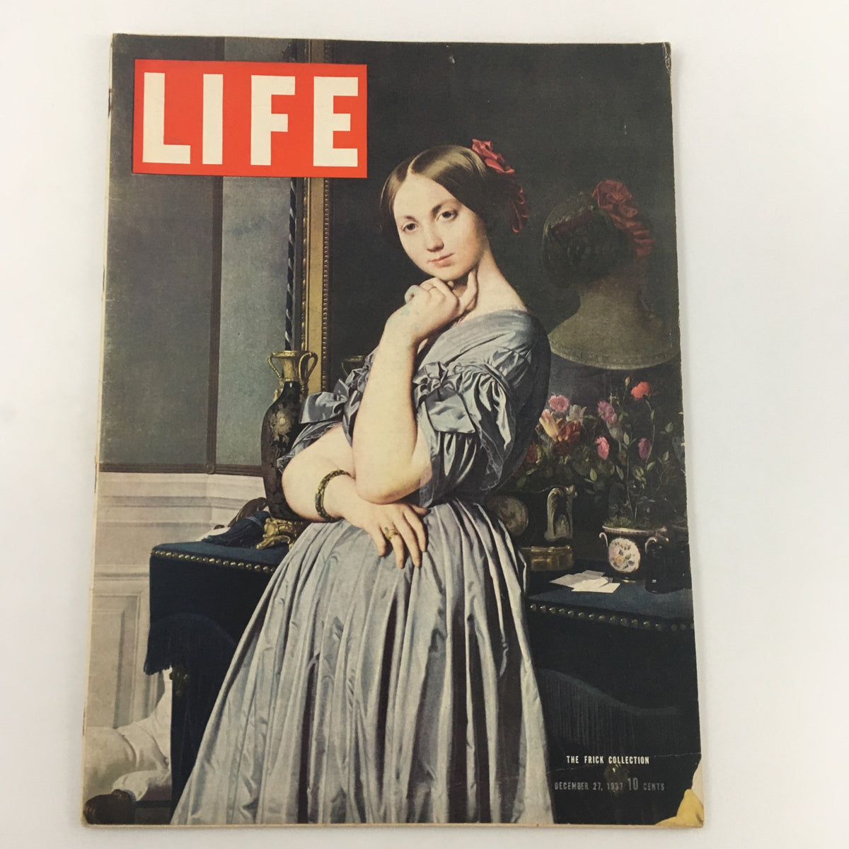 Vintage Life Magazine cover from December 27, 1937, featuring The Frick Collection, showcasing iconic artwork and photography, perfect for collectors and history enthusiasts.