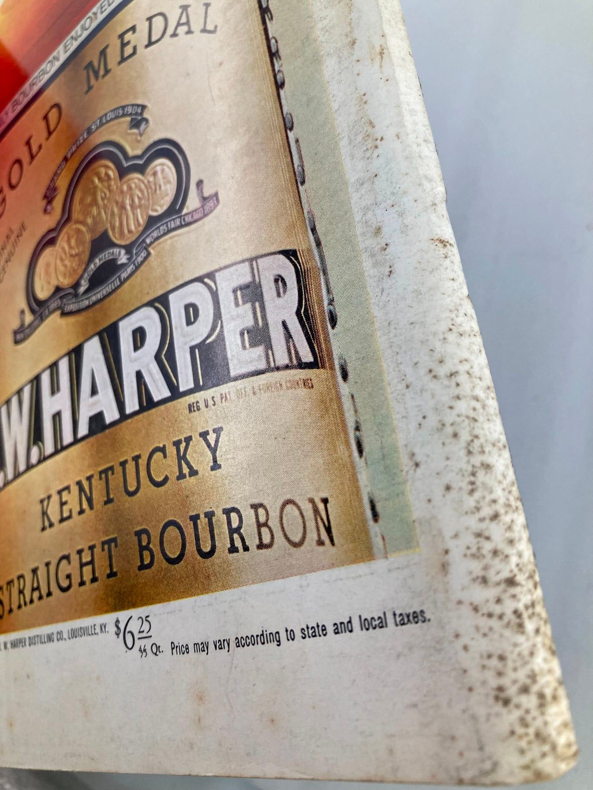 Back cover of The New Yorker Full Magazine March 16 1968 featuring an advertisement for W. Harper Kentucky Straight Bourbon.