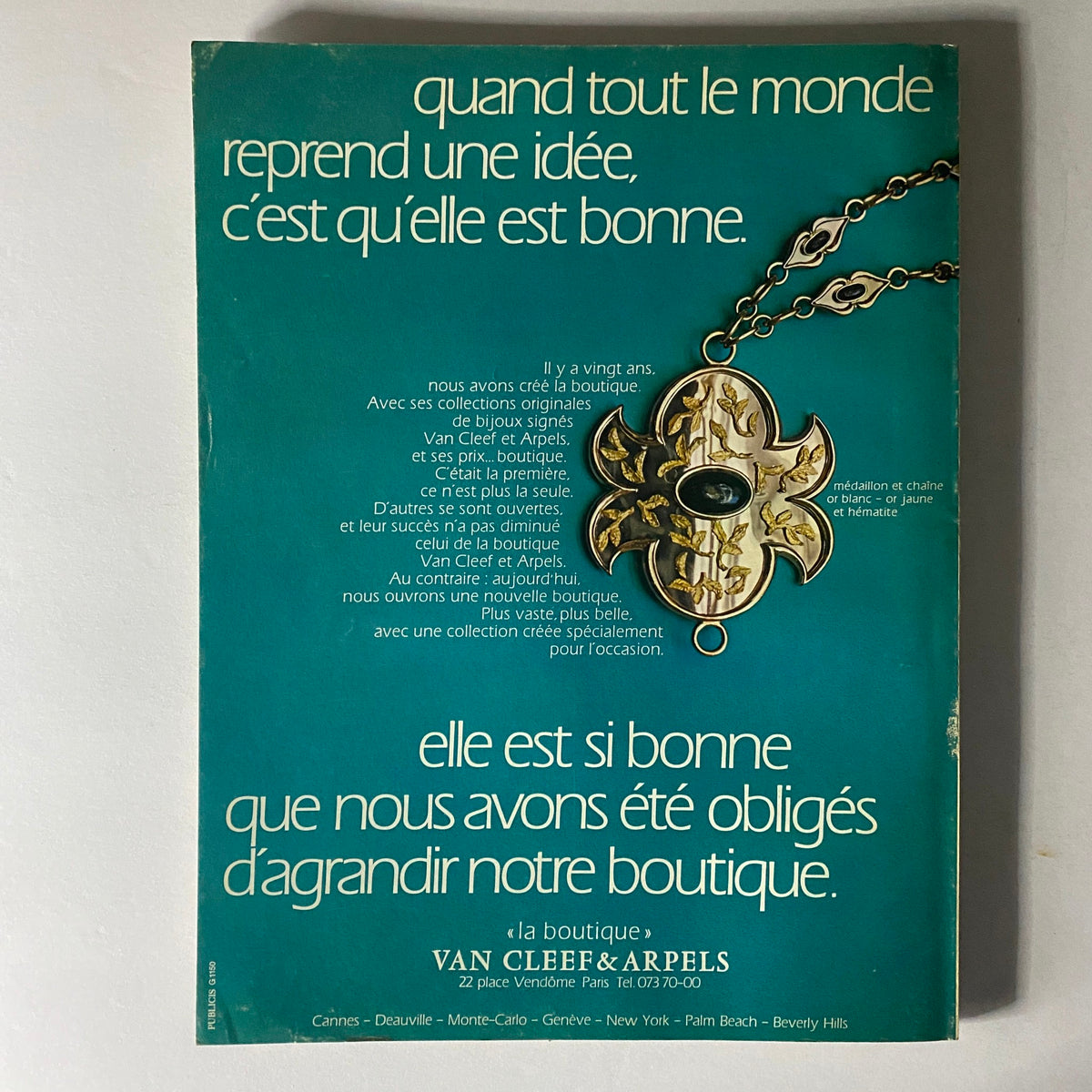 Vogue Paris Magazine June - July 1972 Ursula Andress Cover No Label