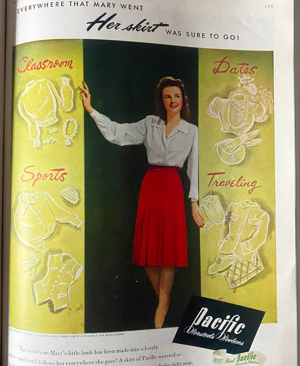 Mademoiselle Magazine August 1943 The College Number No Label