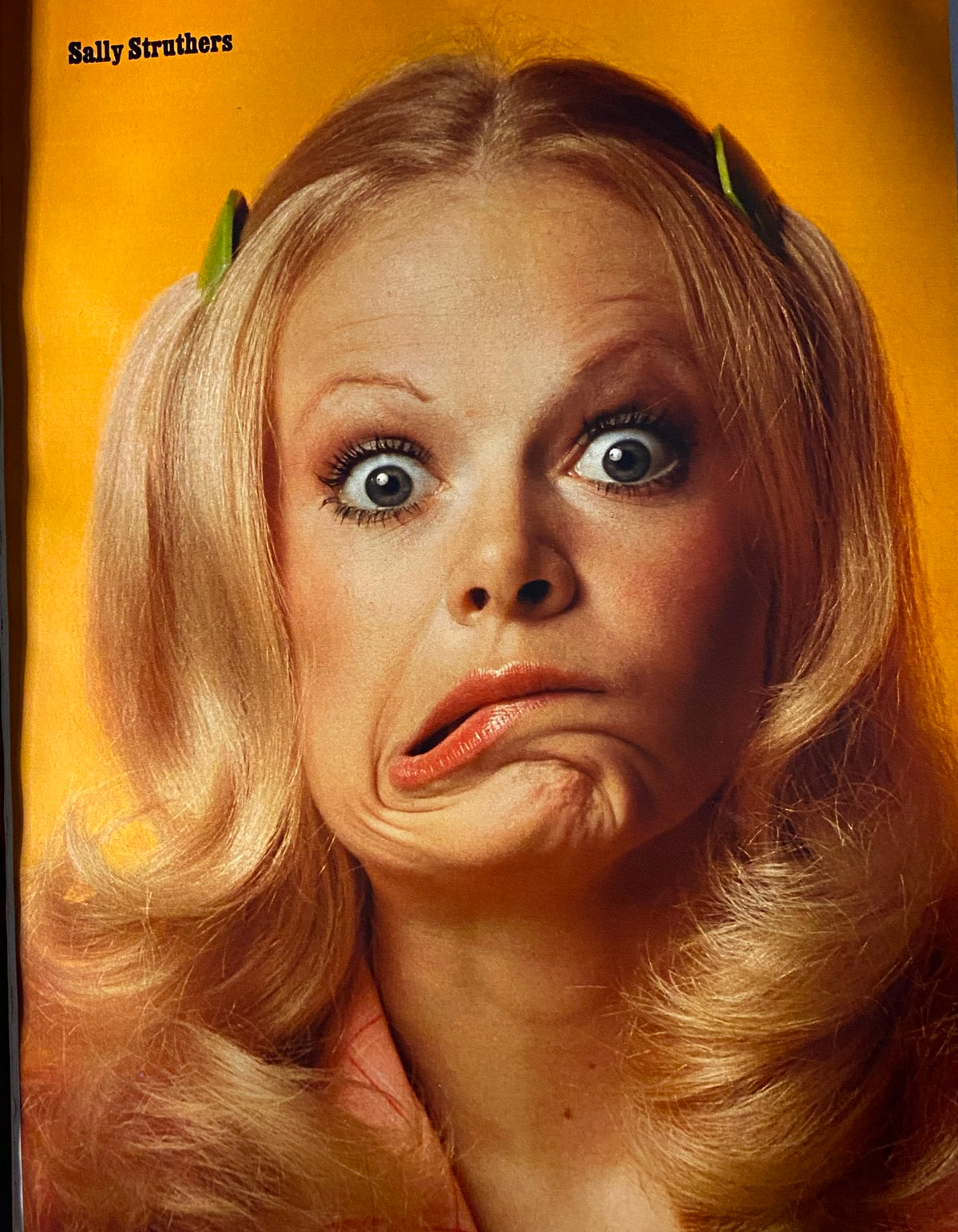 Esquire Magazine June 1973 featuring Sally Struthers making a silly face, capturing the lighthearted spirit of the 1970s.