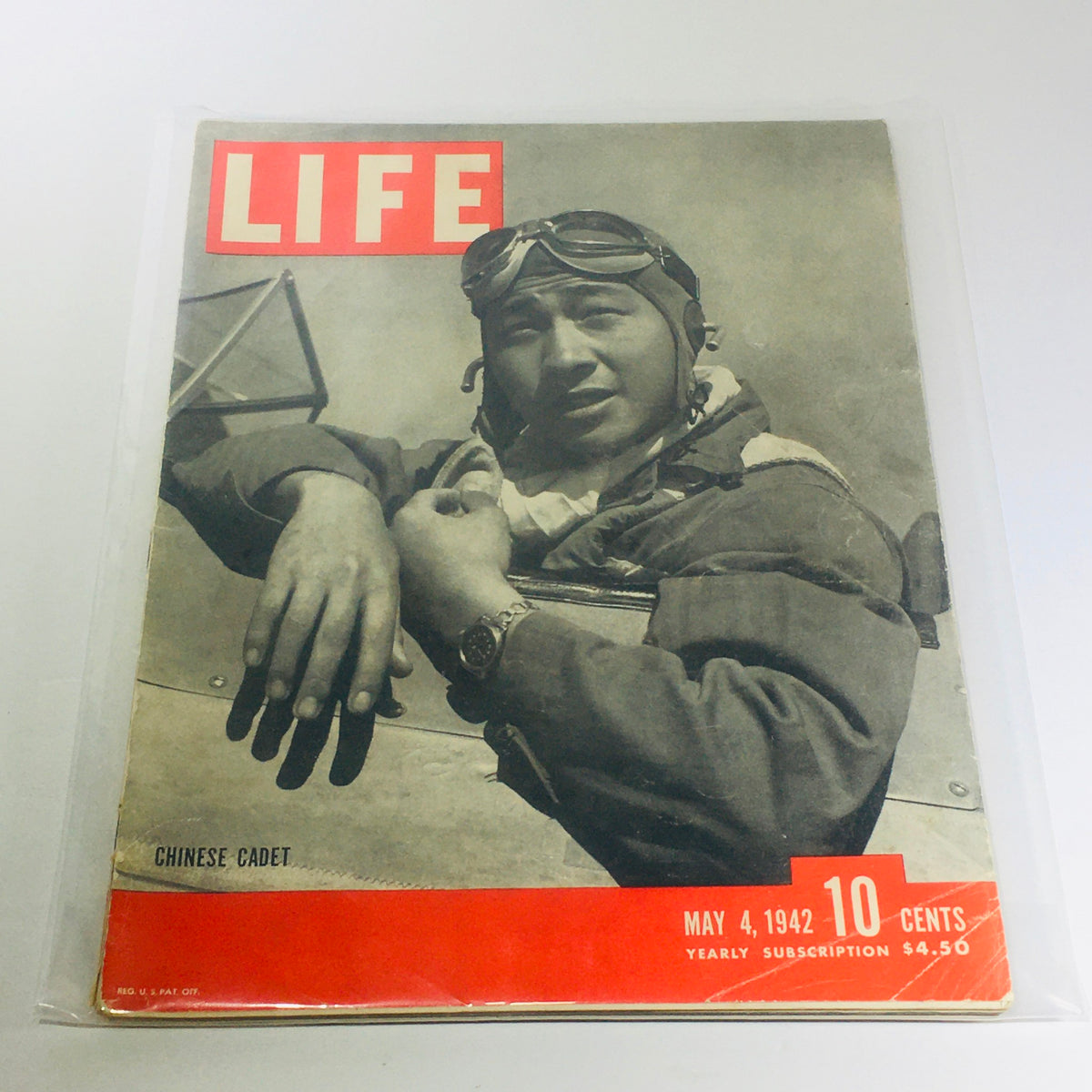 Vintage Life Magazine cover from May 4, 1942, featuring a Chinese cadet, highlighting the integration of Chinese soldiers with US troops in Australia, significant for World War II history.