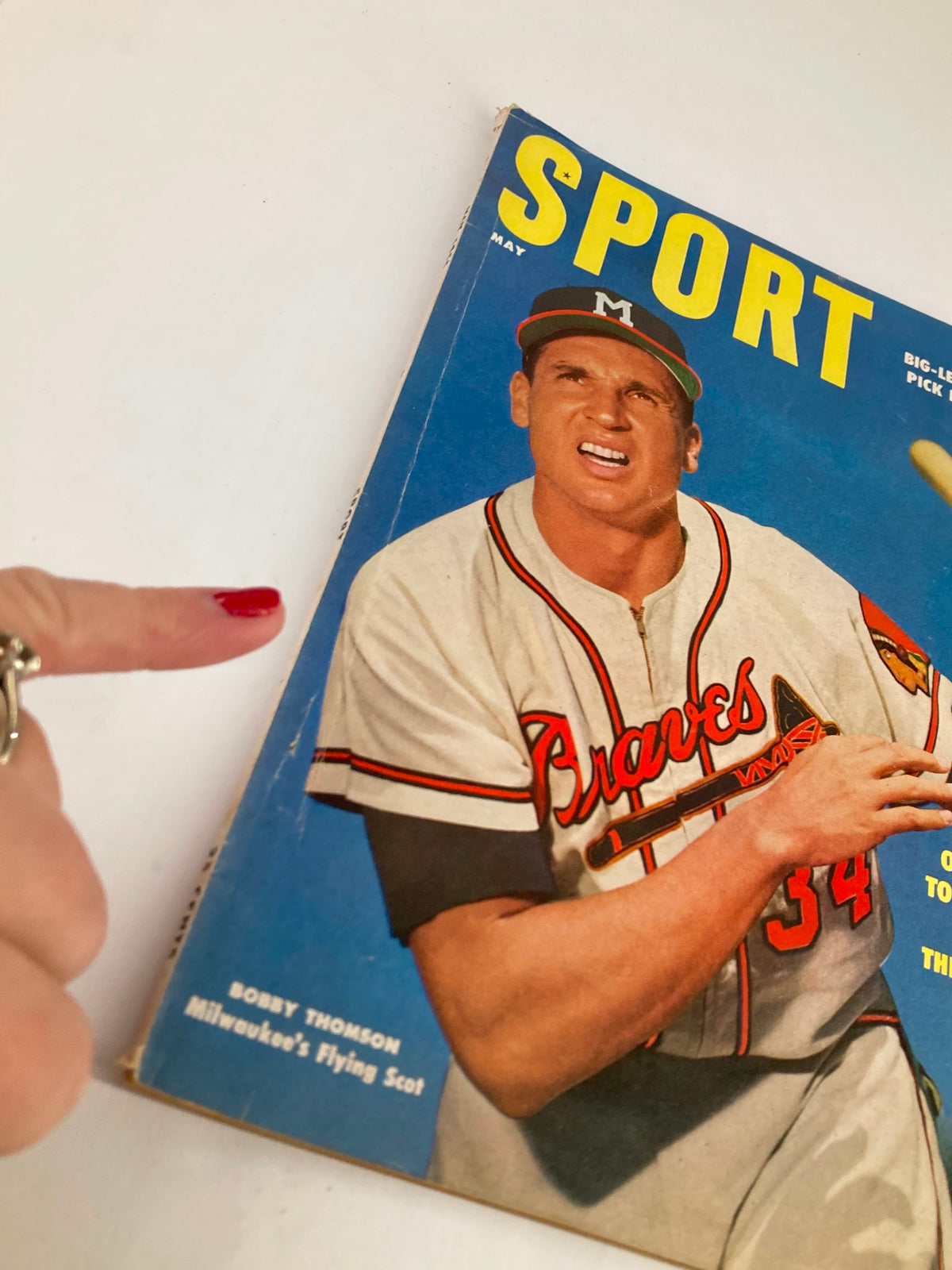 Vintage Sport Magazine May 1955 Bobby Thomson Milwaukee's Flying Scot No Label