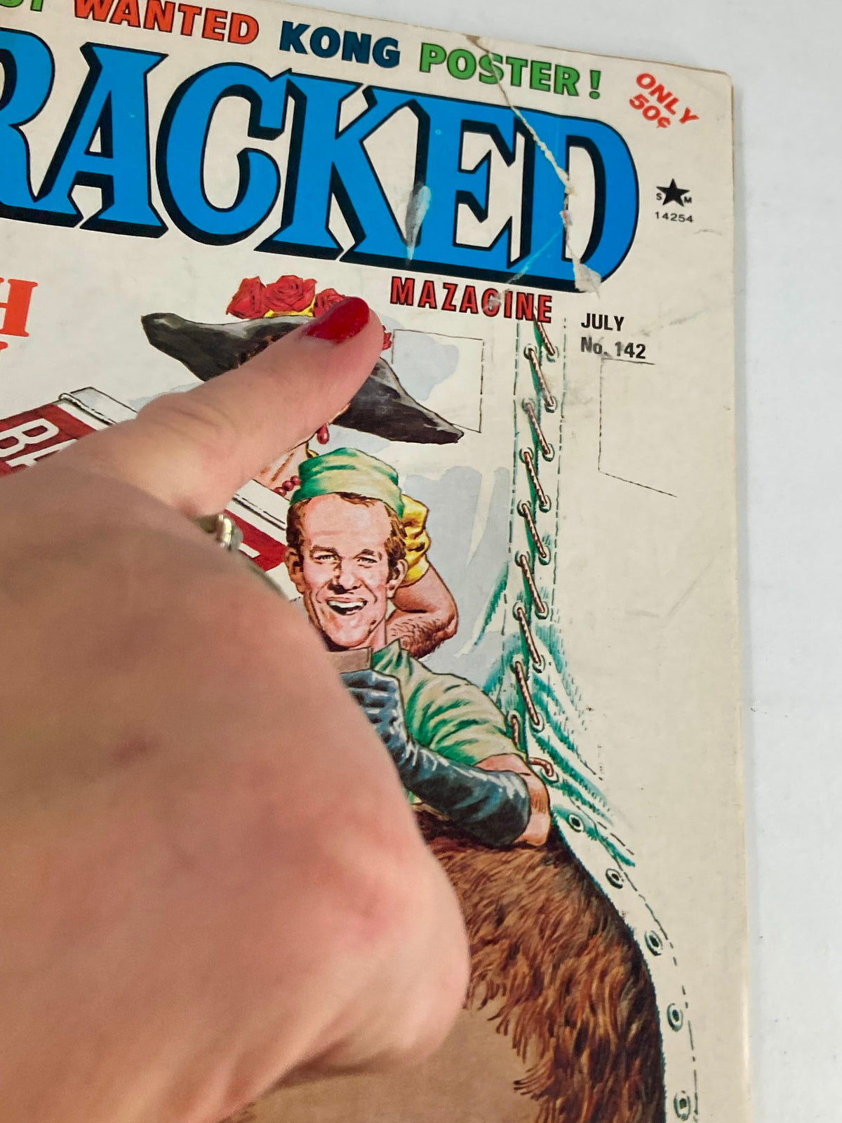Vintage Cracked Humor Magazine July 1977 Band-Aide Brand Plastic Strips No Label
