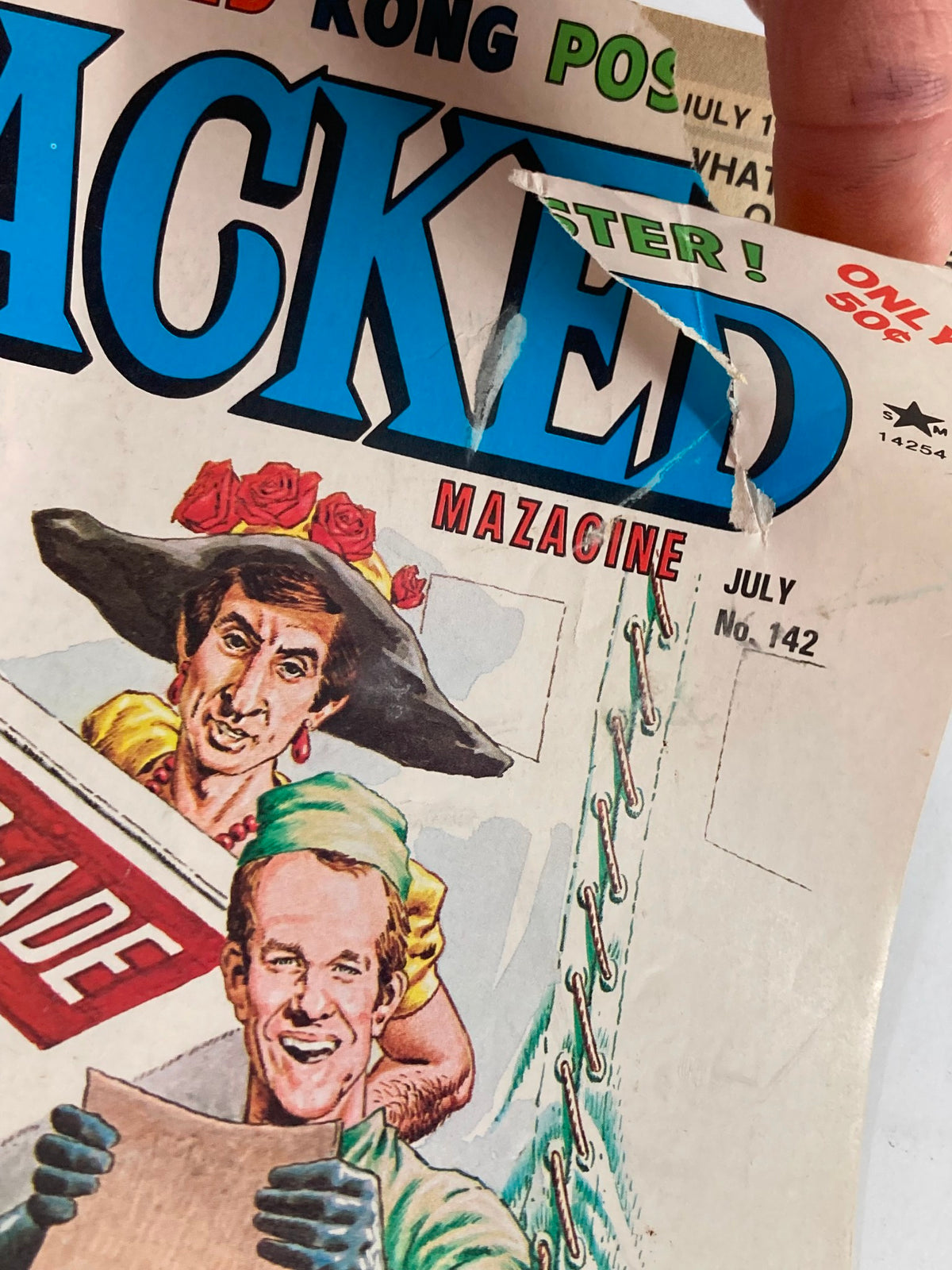 Vintage Cracked Humor Magazine July 1977 Band-Aide Brand Plastic Strips No Label