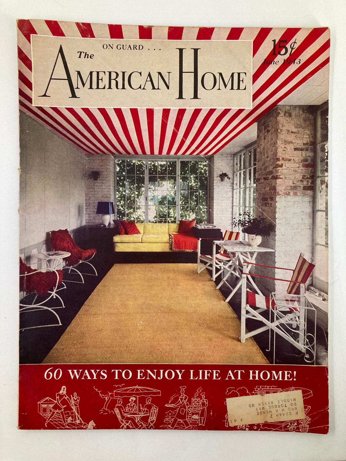 Vintage The American Home Magazine June 1943 Vol 30 #1 60 Ways To Enjoy Life at Home