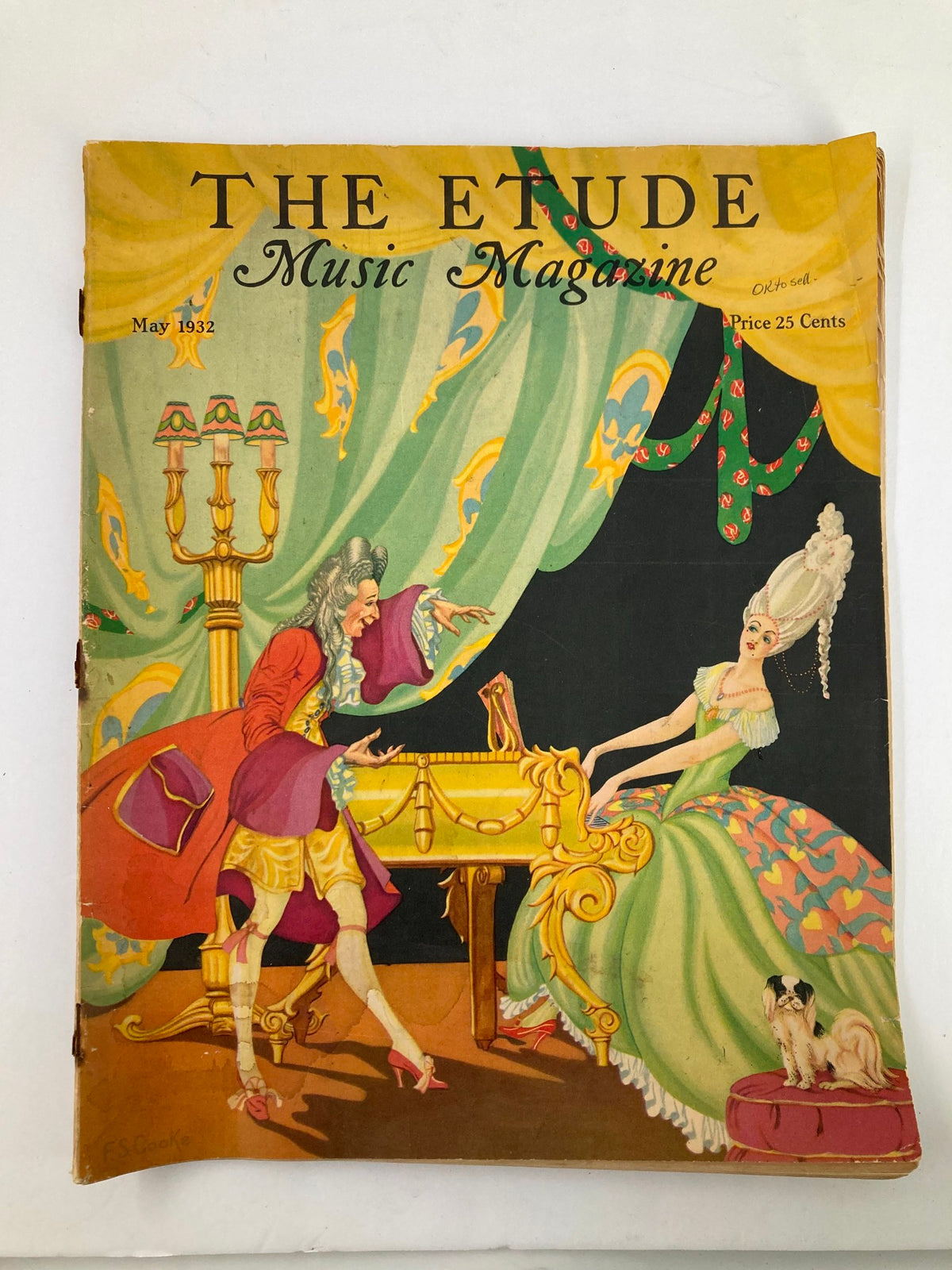 Vintage Etude The Music Magazine May 1932 Vol 50 #5 The Pupil's Waterloo No Label