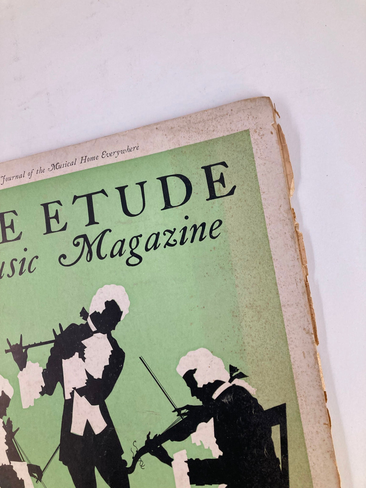 Cover image of VTG Etude The Music Magazine August 1933 featuring the title and vintage illustrations.