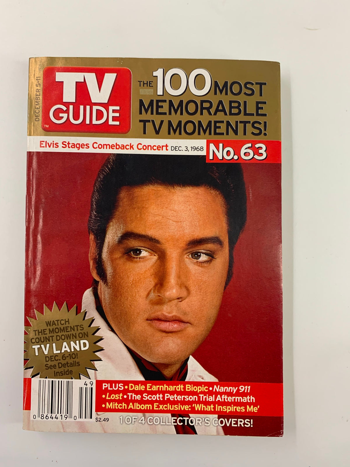 TV Guide Magazine December 3 1968 featuring Elvis Presley, highlighting the iconic cover showcasing the King of Rock and Roll during the late 1960s.