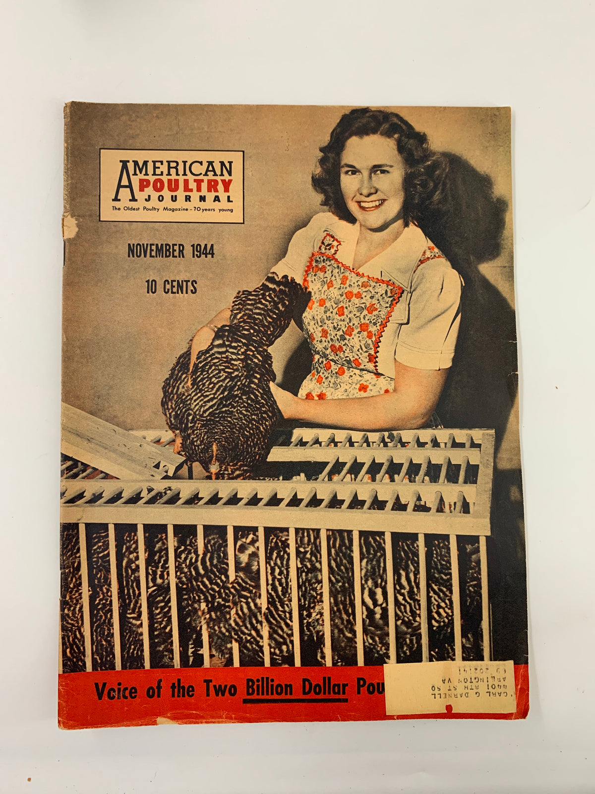 Vintage American Poultry Journal November 1944 Select Next Year's Turkey Breeders