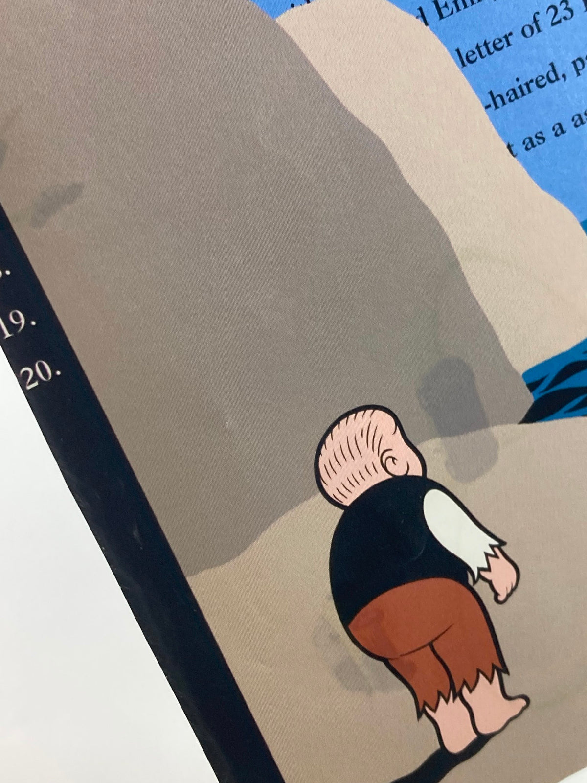Illustration from the cover of The New Yorker, June 21, 1999, featuring a child looking at a large rock and the sea, related to the theme 'The Future of American Fiction'.