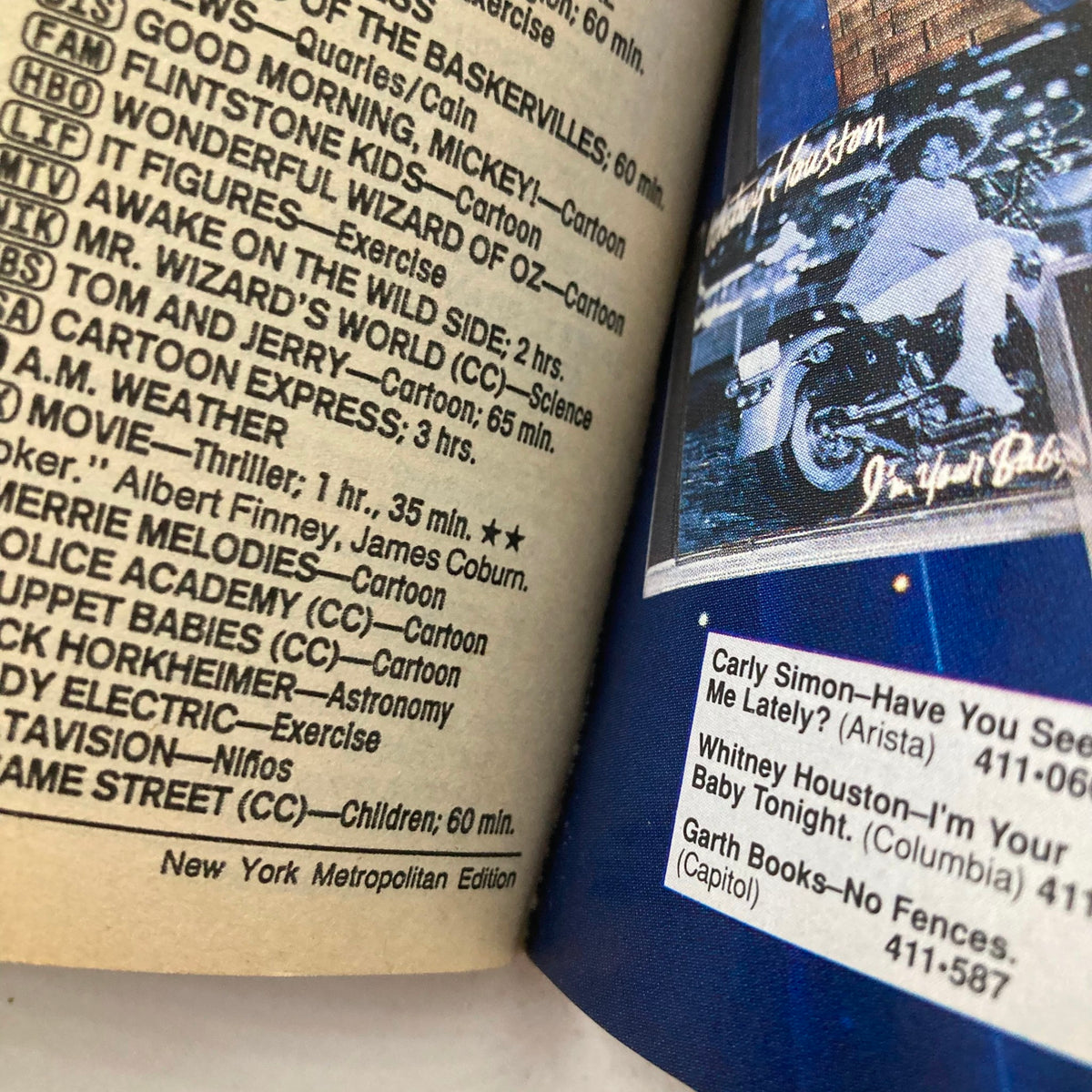Interior page of TV Guide Magazine December 29 1990 displaying the television schedule for the day, including popular shows and movie listings from the time.
