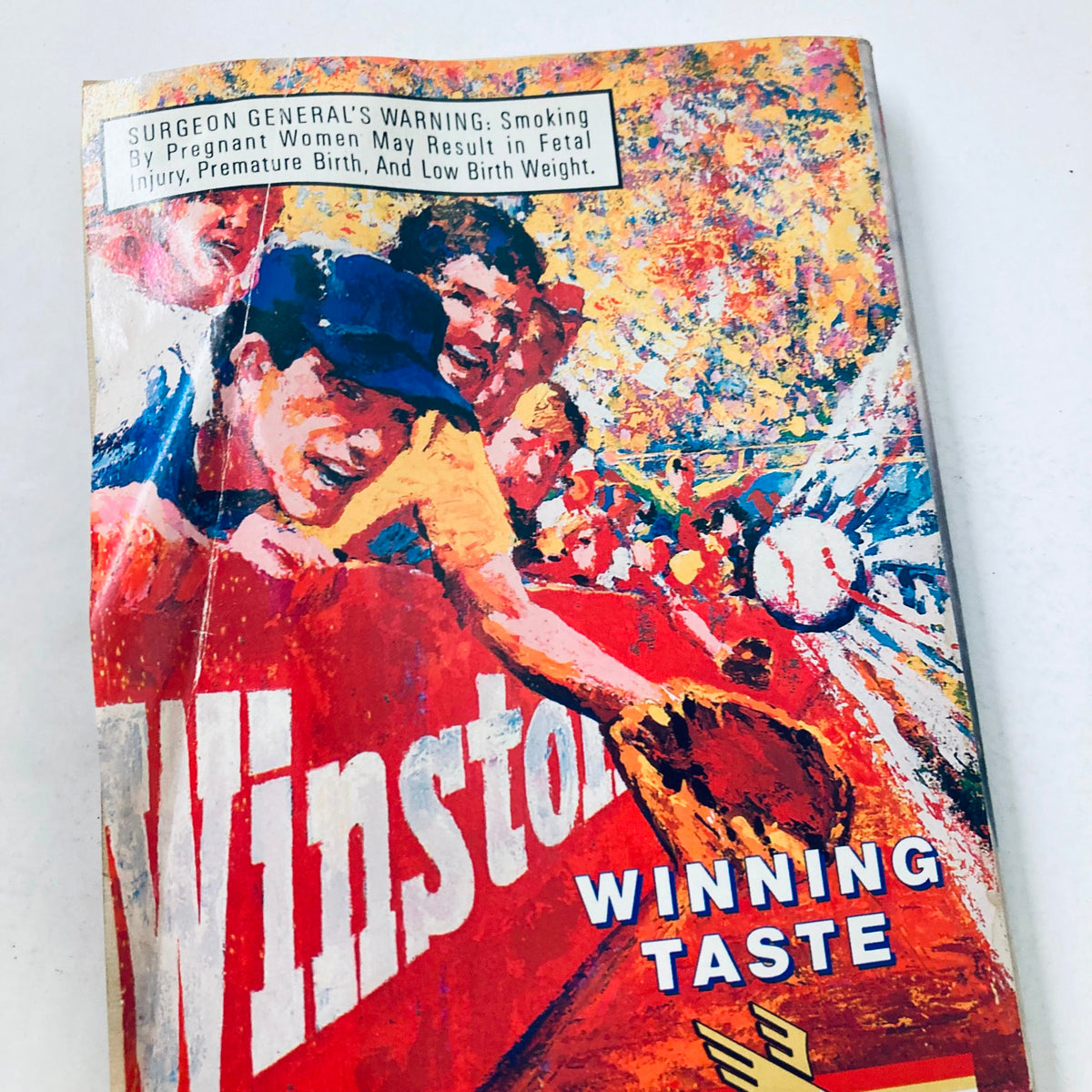 Cover of TV Guide Magazine from April 15, 1989, featuring vibrant artwork and depicting a colorful scene related to baseball, alongside a Winston advertisement.