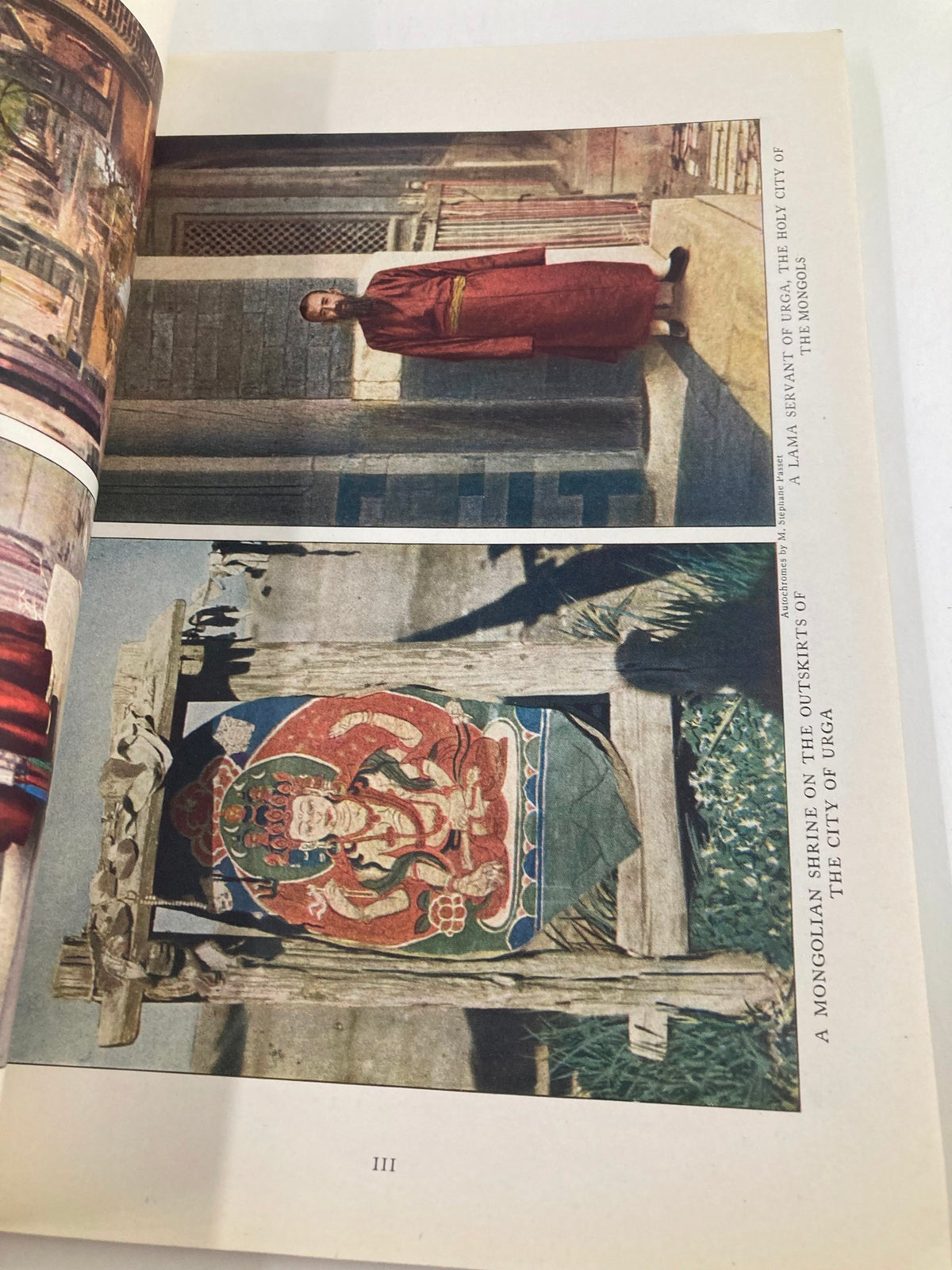 Depiction of a Mongolian shrine and the conversion of the city of Ulaanbaatar, found in the National Geographic Magazine May 1922.