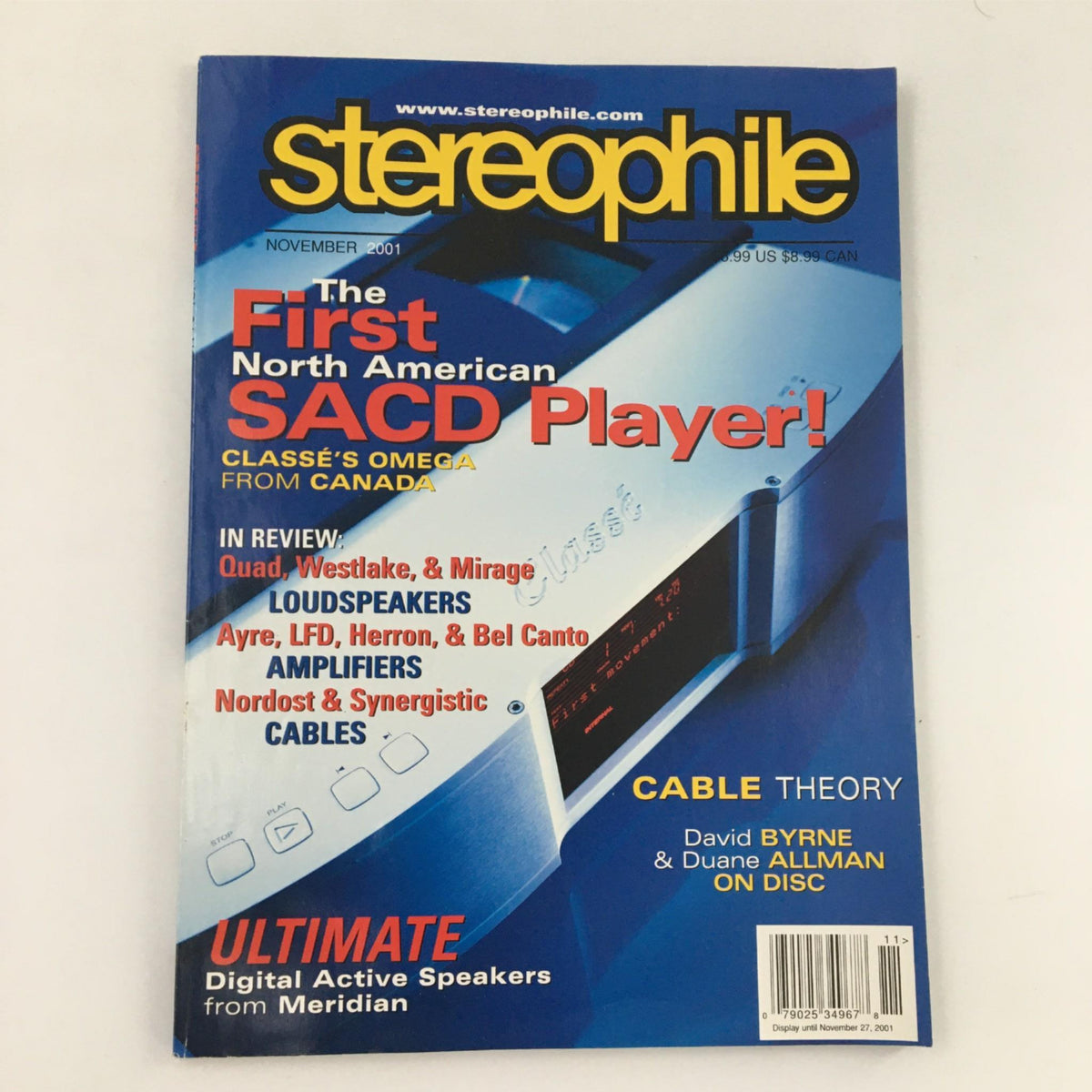 Stereophile Magazine Nov 2001 Edition